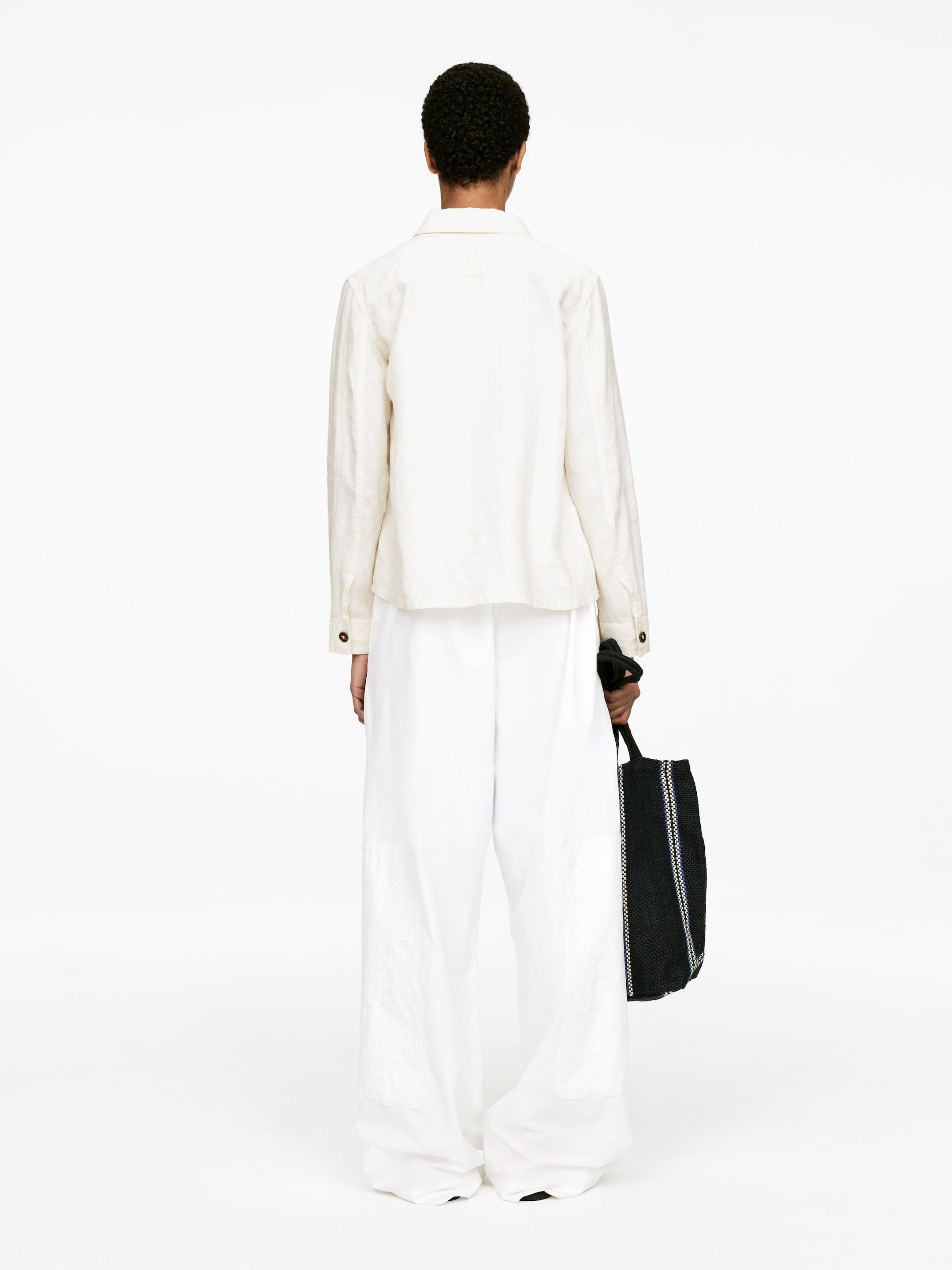 Ver imagen más grande: Sobrecamisa de lino - Blanco - MUJER | H&M ES 2