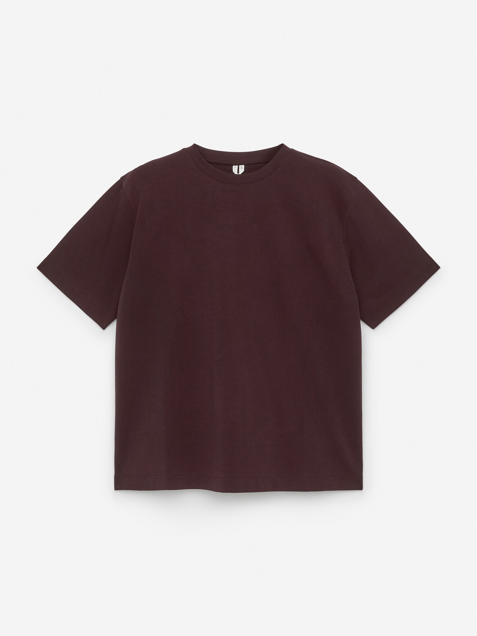 T-shirt interlock - Bordeaux foncé/Bleu poudré/Bordeaux foncé/Blanc/Noir - 1