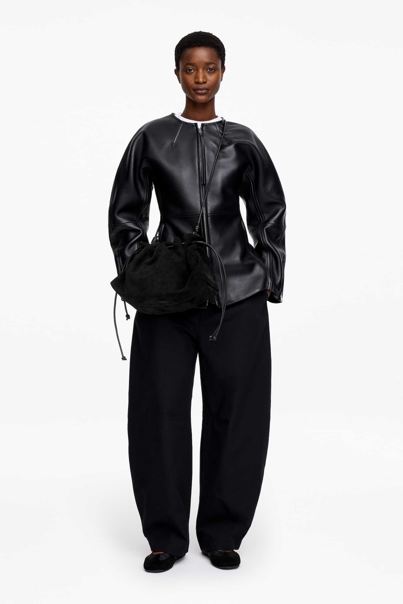 Suède buideltas - Zwart - 3