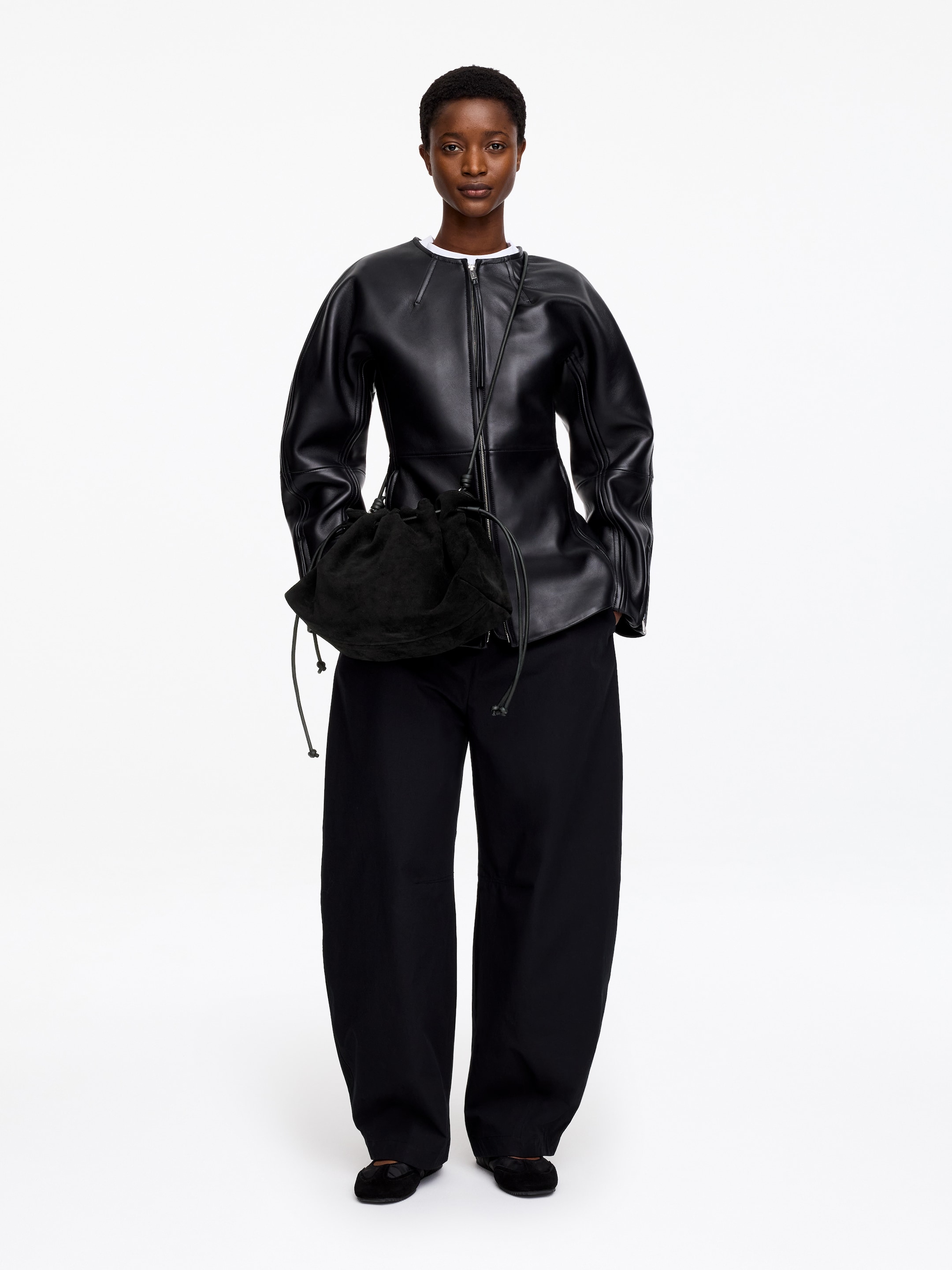 Pouch i spaltmocka - Svart - Women - StillMedia/Lookbook - 5
