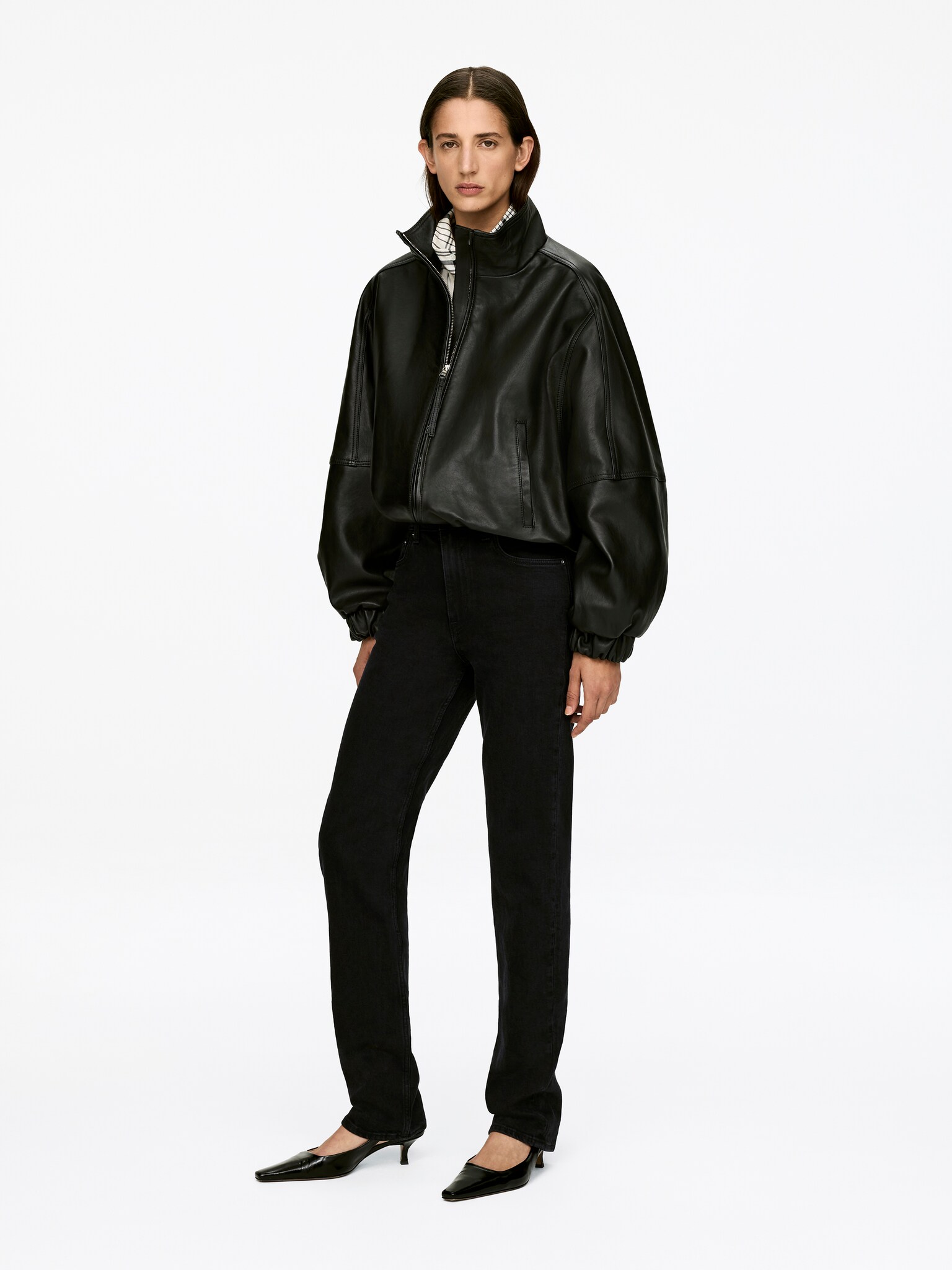 Jade Long Slim Jeans - Noir/Bleu - 5