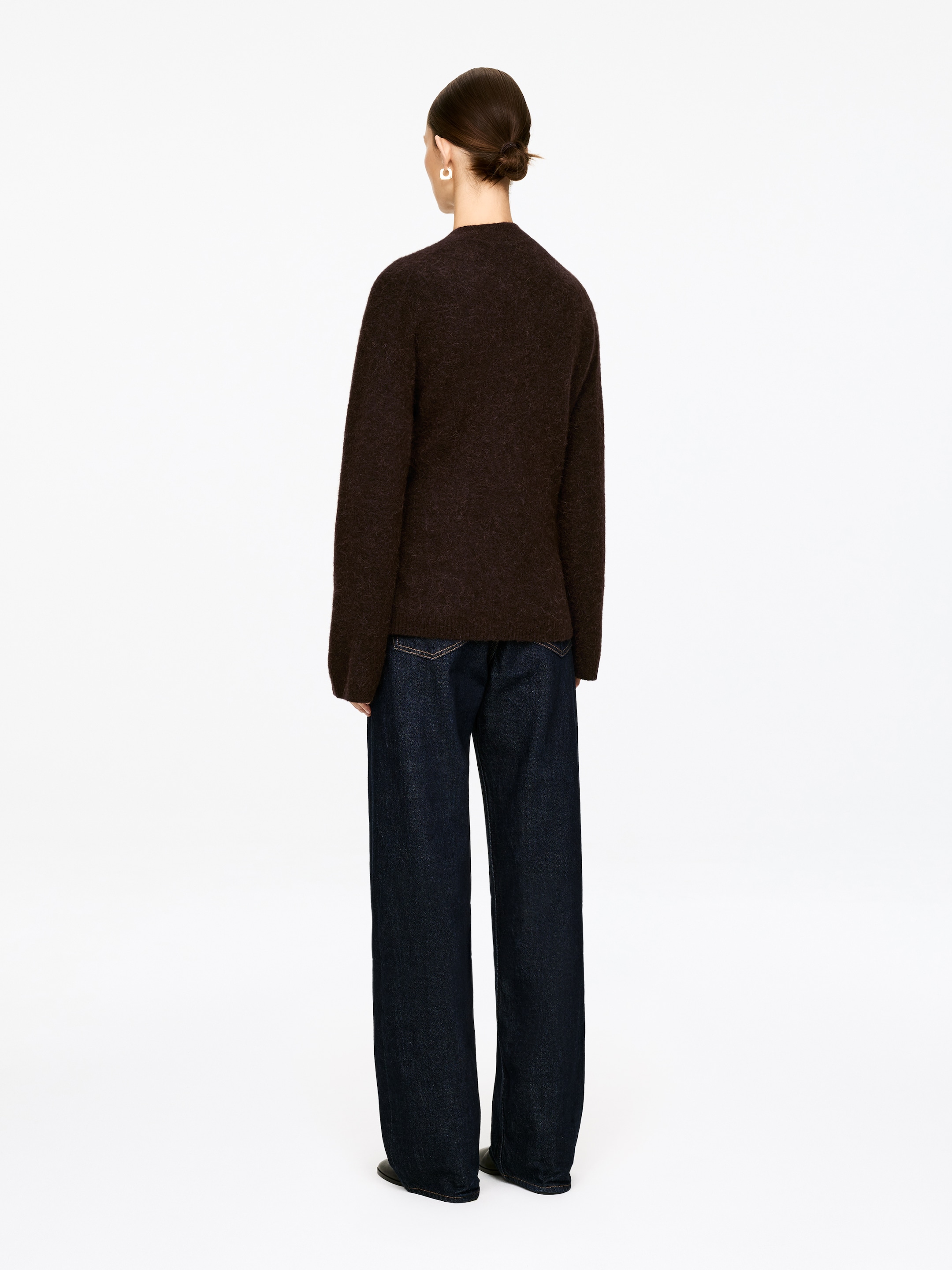 Visualizza immagine più grande: Cardigan in misto alpaca e lana - Dark Brown - DONNA | H&M IT 3