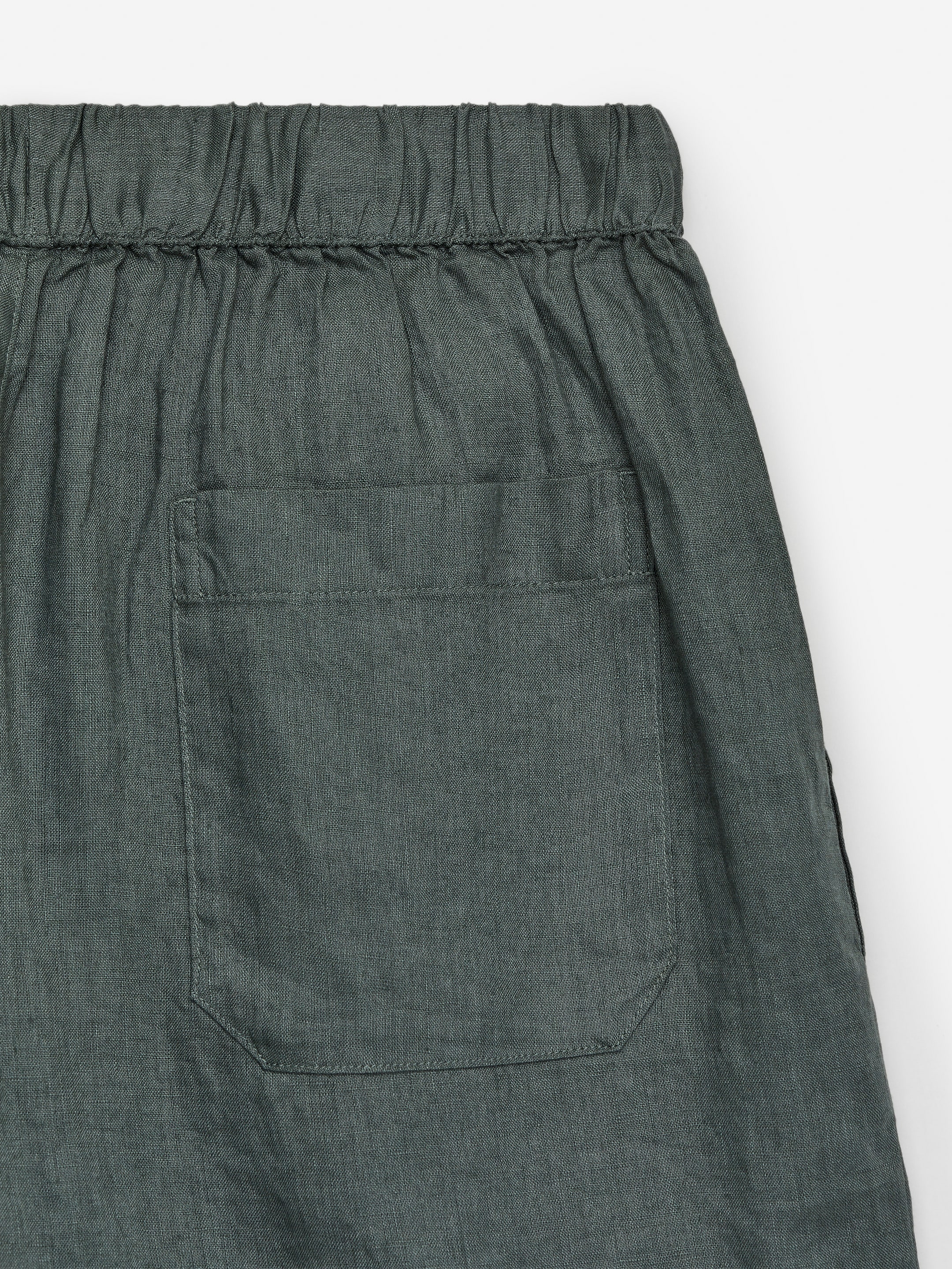 Shorts in lino - Verde - Regular fit - Men - StillMedia/DescriptiveDetail - 1