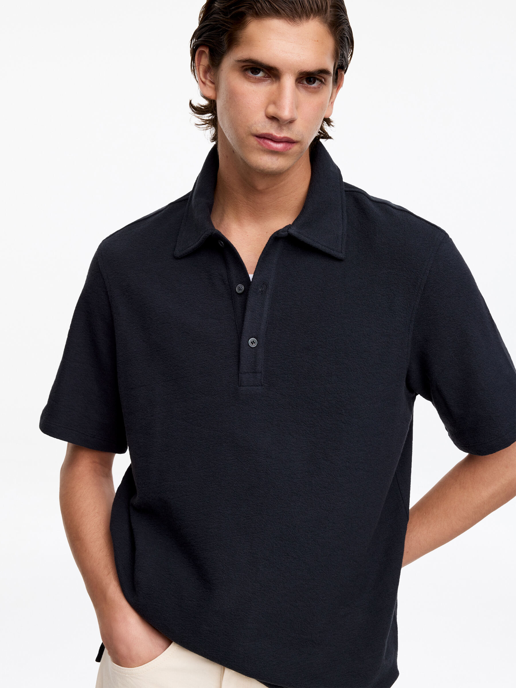 Polo à manches courtes - Bleu foncé - Regular fit - Homme - StillMedia/Lookbook - 14