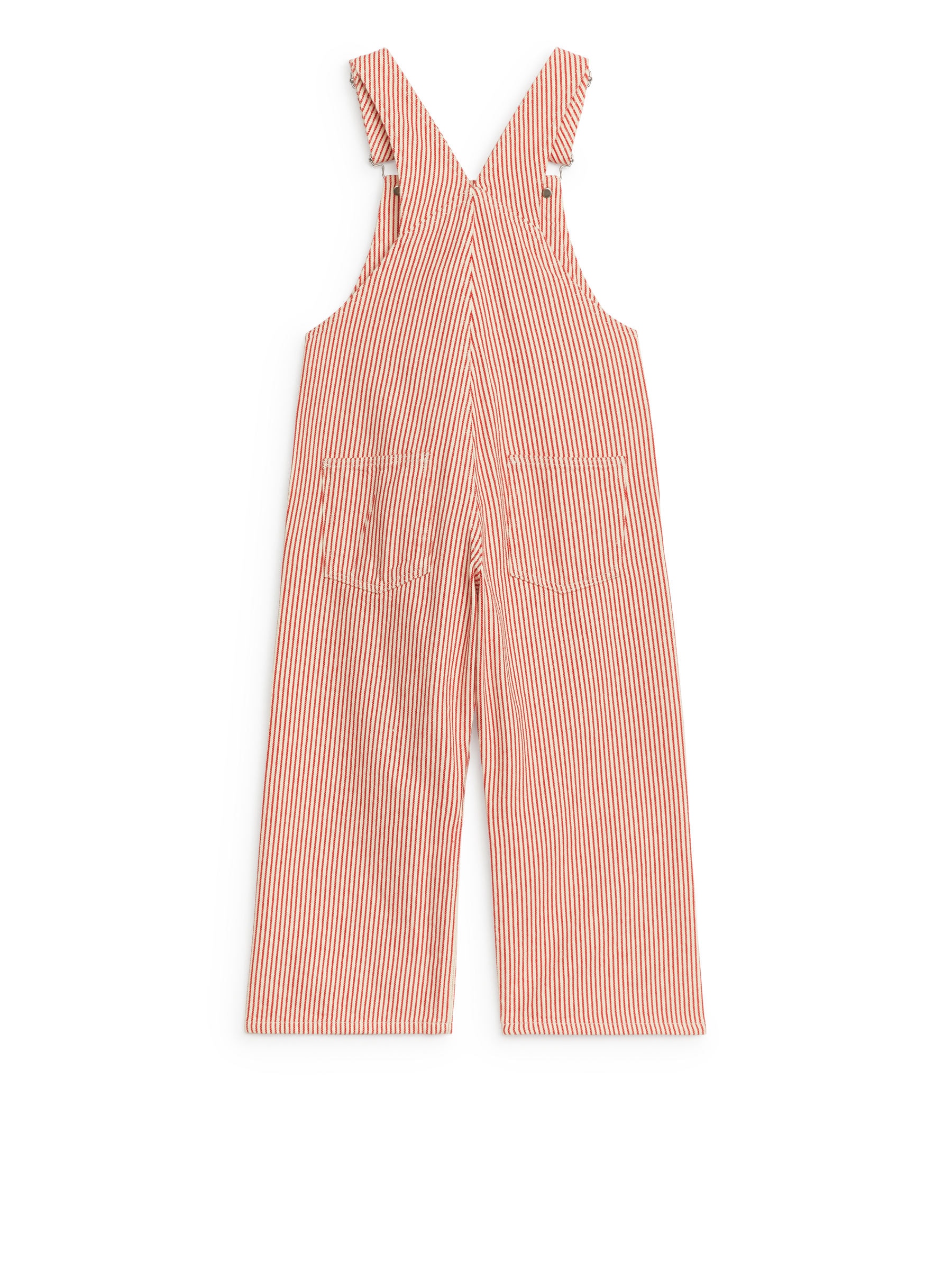 Latzhose mit Hickory-Streifenmuster - Rot/Cremeweiß - Regular Fit - Kinder - StillMedia/DescriptiveStillLife - 2