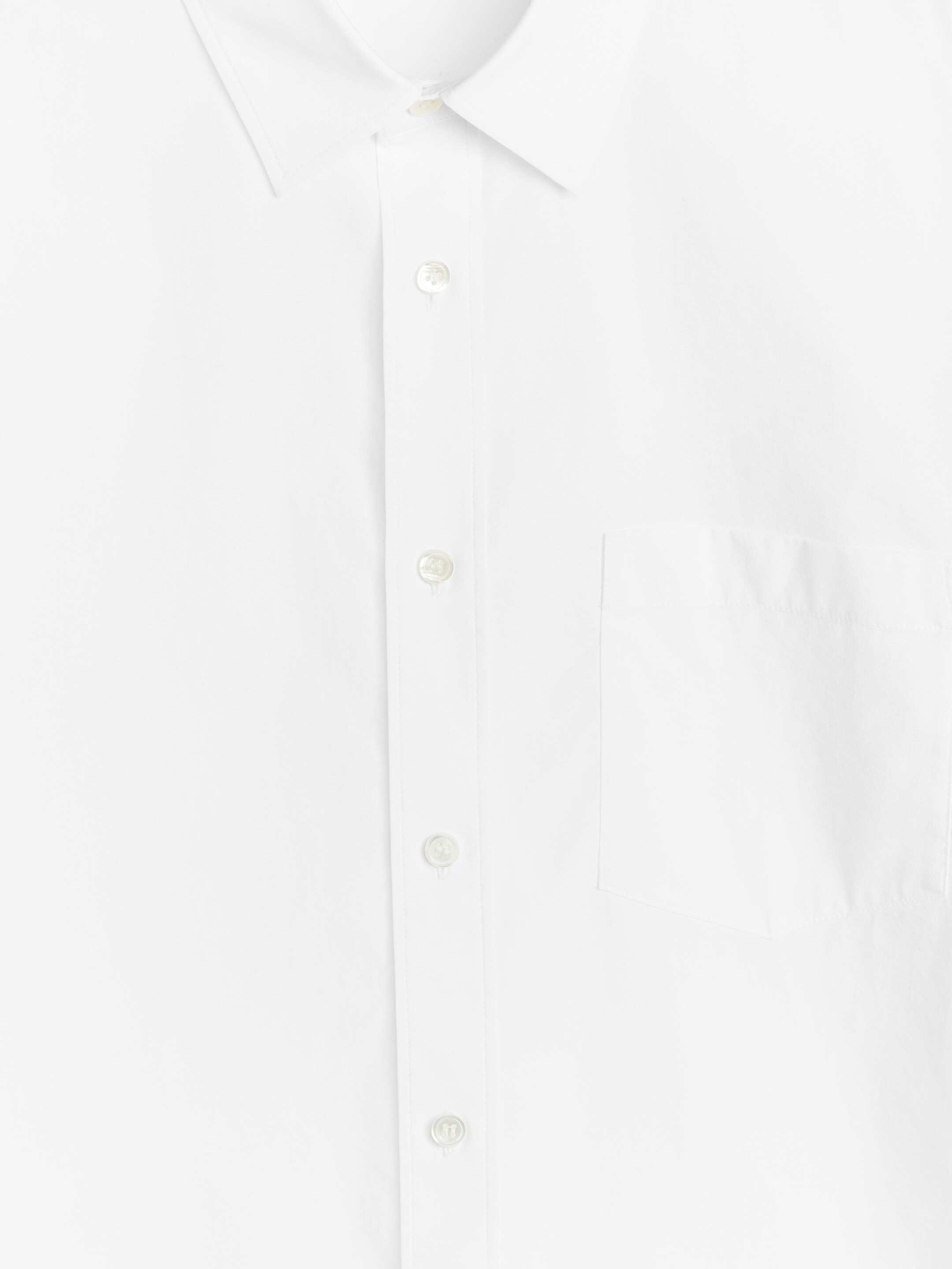 Ingrandisci l'immagine: Washed Poplin Shirt - White - UOMO | H&M CH 2