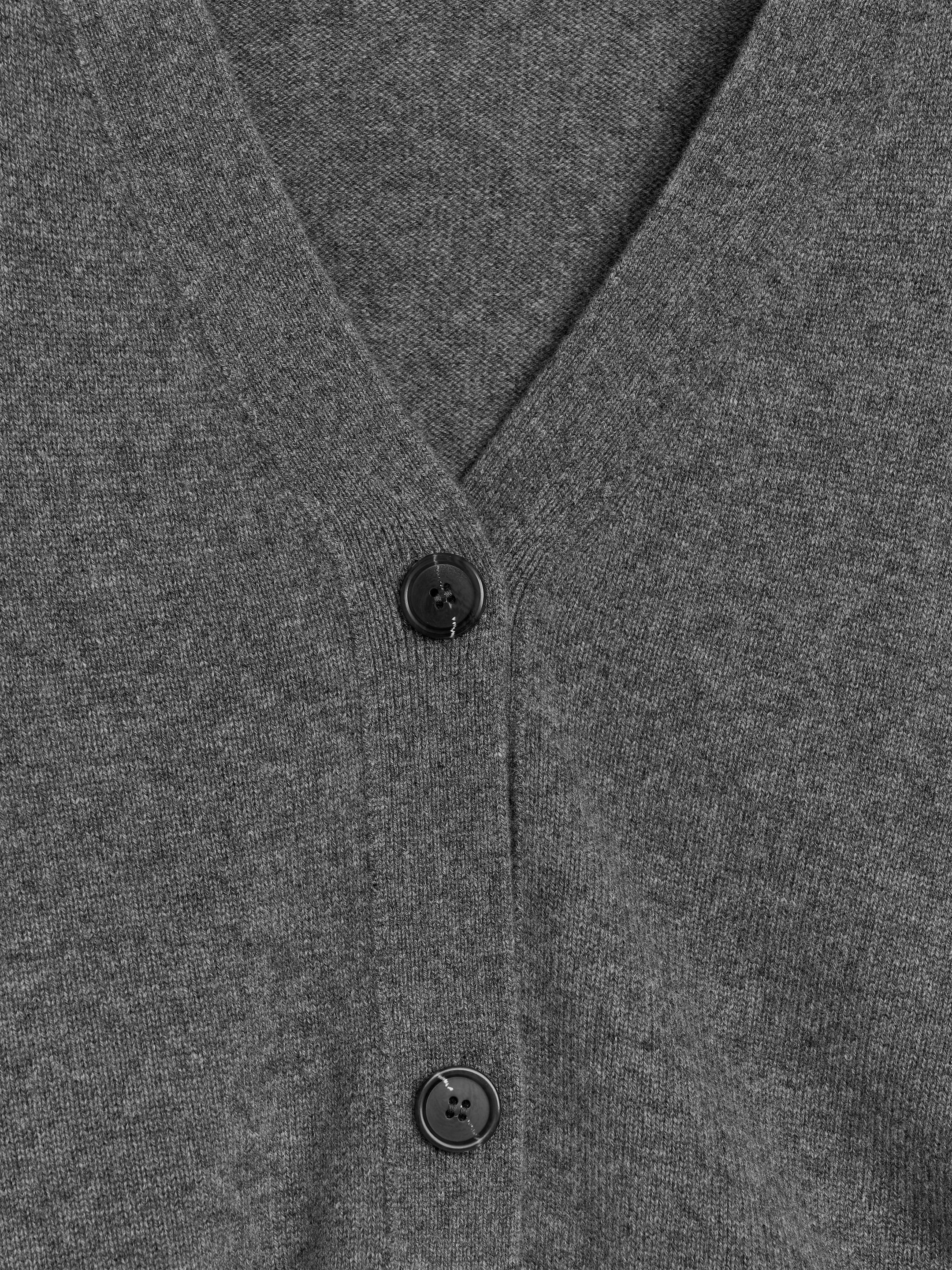 Strickjacke aus Kaschmir und Wolle - Graumeliert - Regular Fit - Damen - StillMedia/DescriptiveDetail - 2