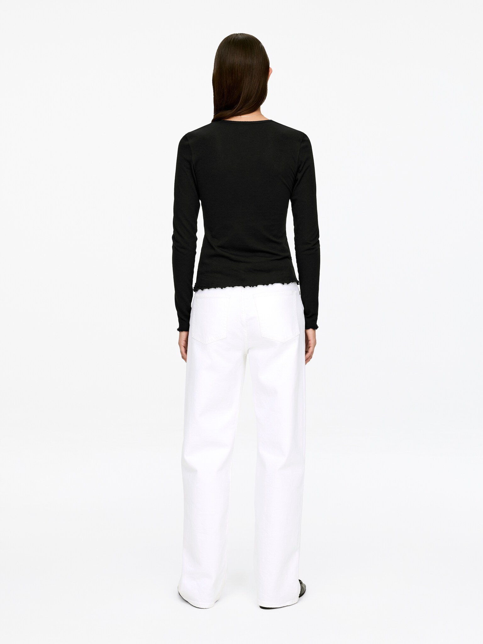 Haut en maille - Noir/Blanc cassé - 5