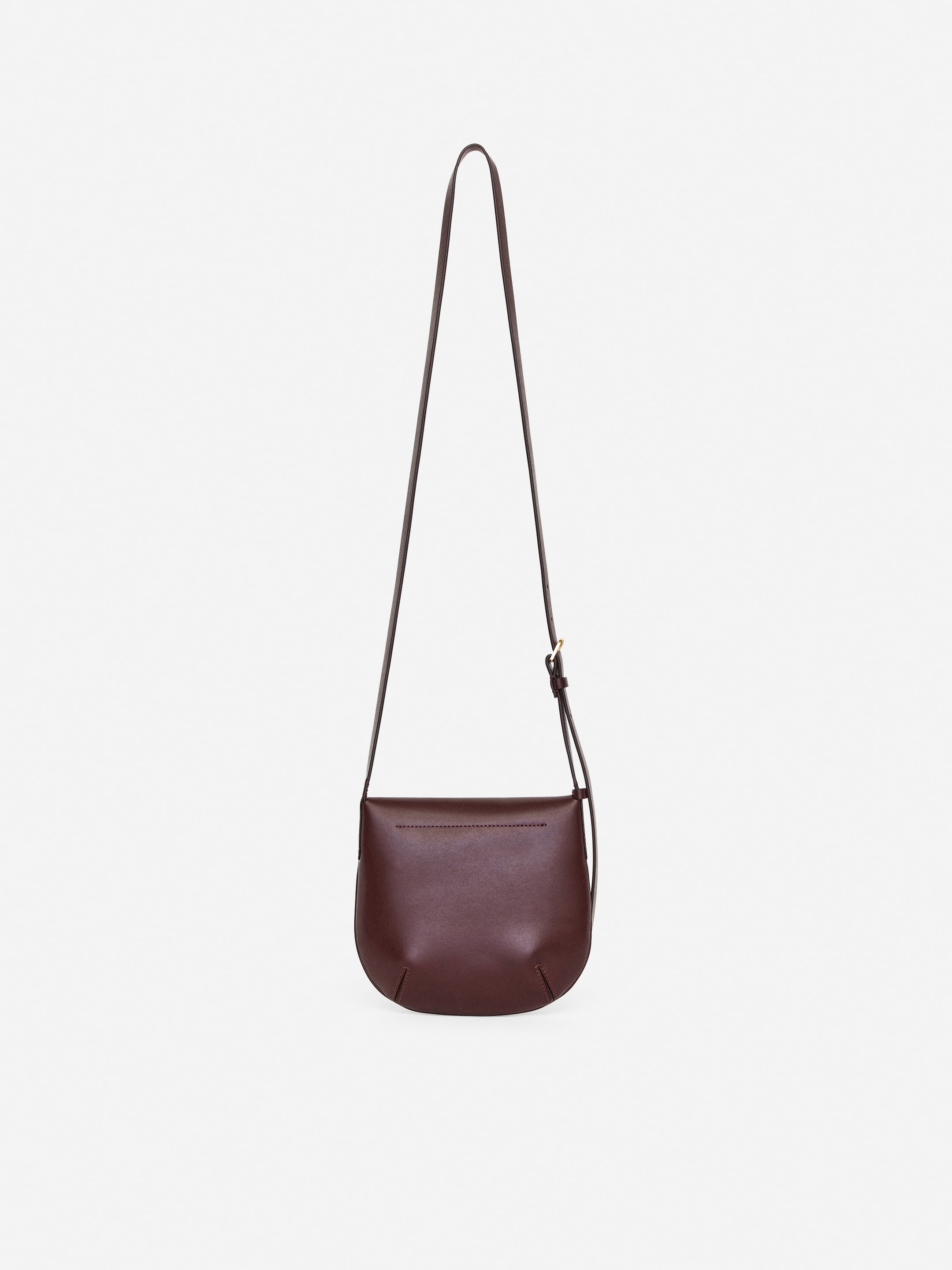 Leather Crossbody Bag - Dark Red - Women - StillMedia/DescriptiveStillLife - 1