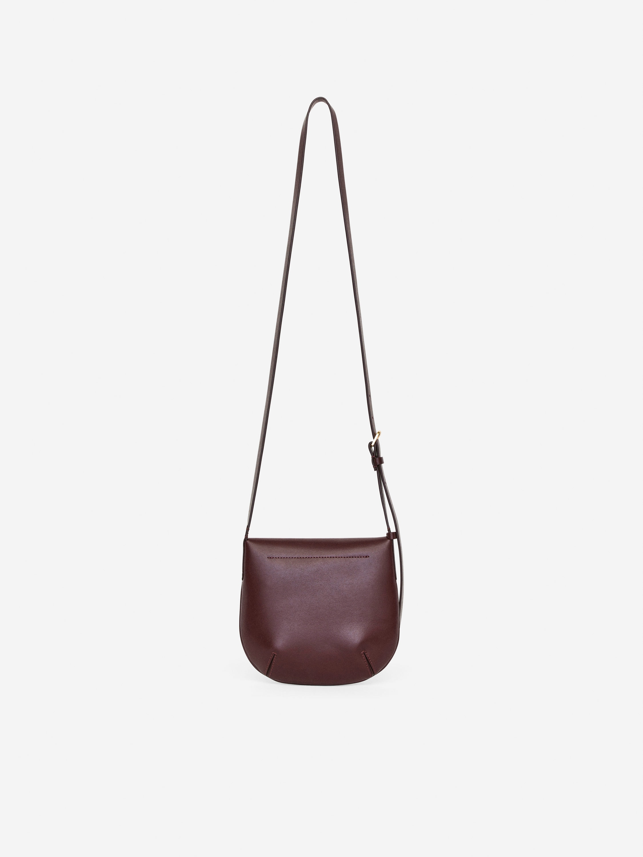 Leather Crossbody Bag - Dark Red - Women - StillMedia/DescriptiveStillLife - 1