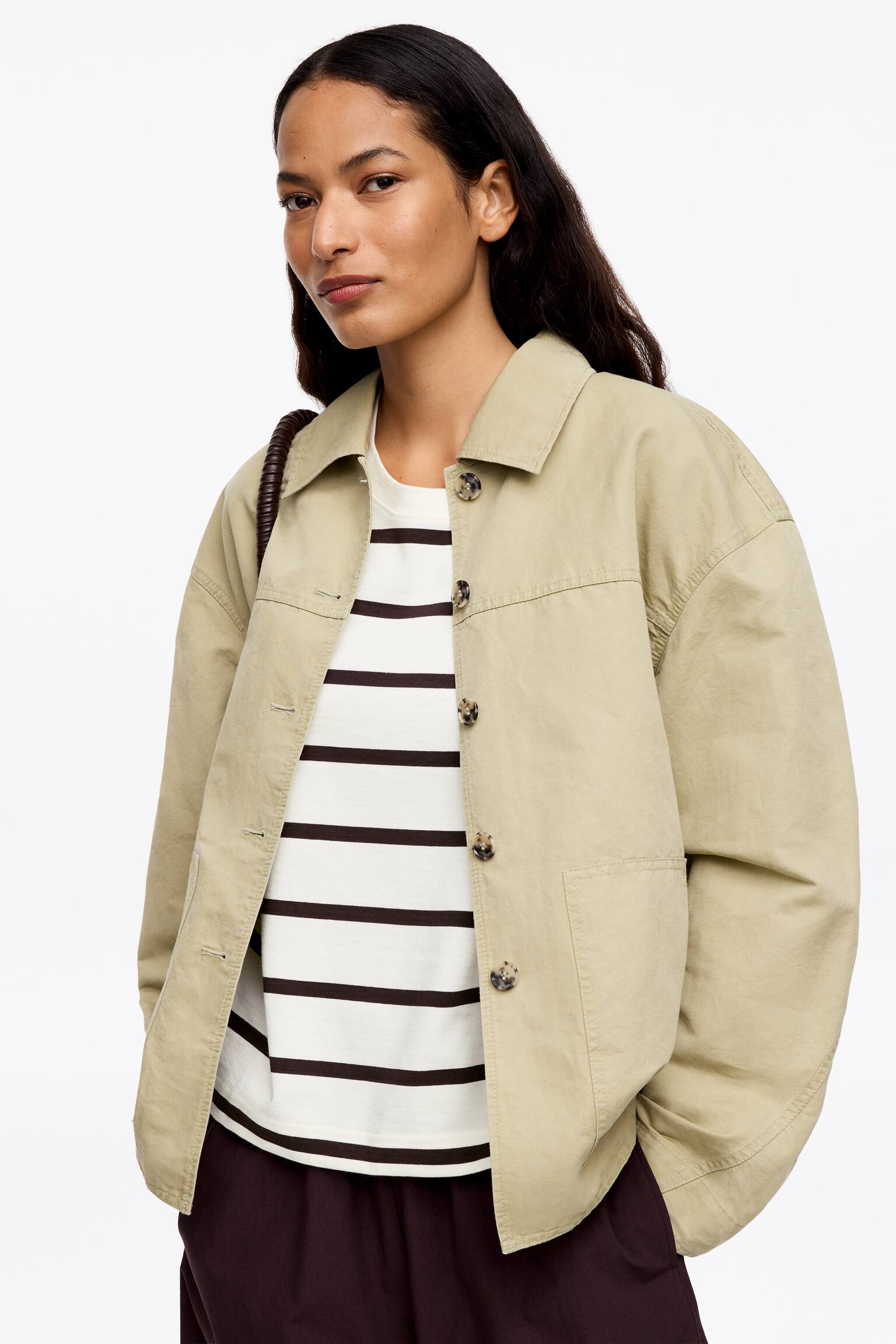 T-shirt coupe carrée ALBA - Blanc/Marron/Rouge/Écru/Rose délavé/Blanc/Noir - 3