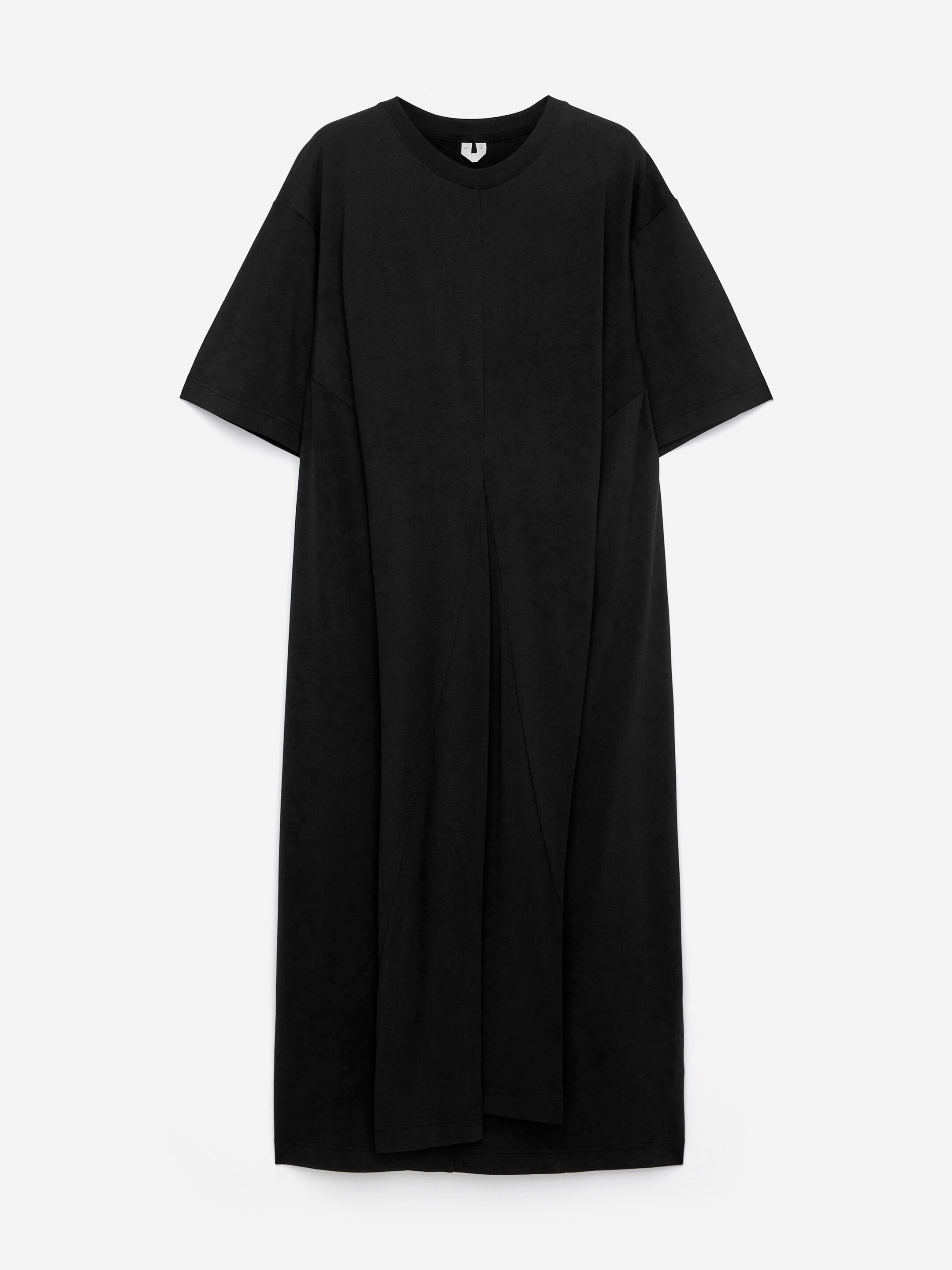 Midi T-Shirt Dress-Black-16350