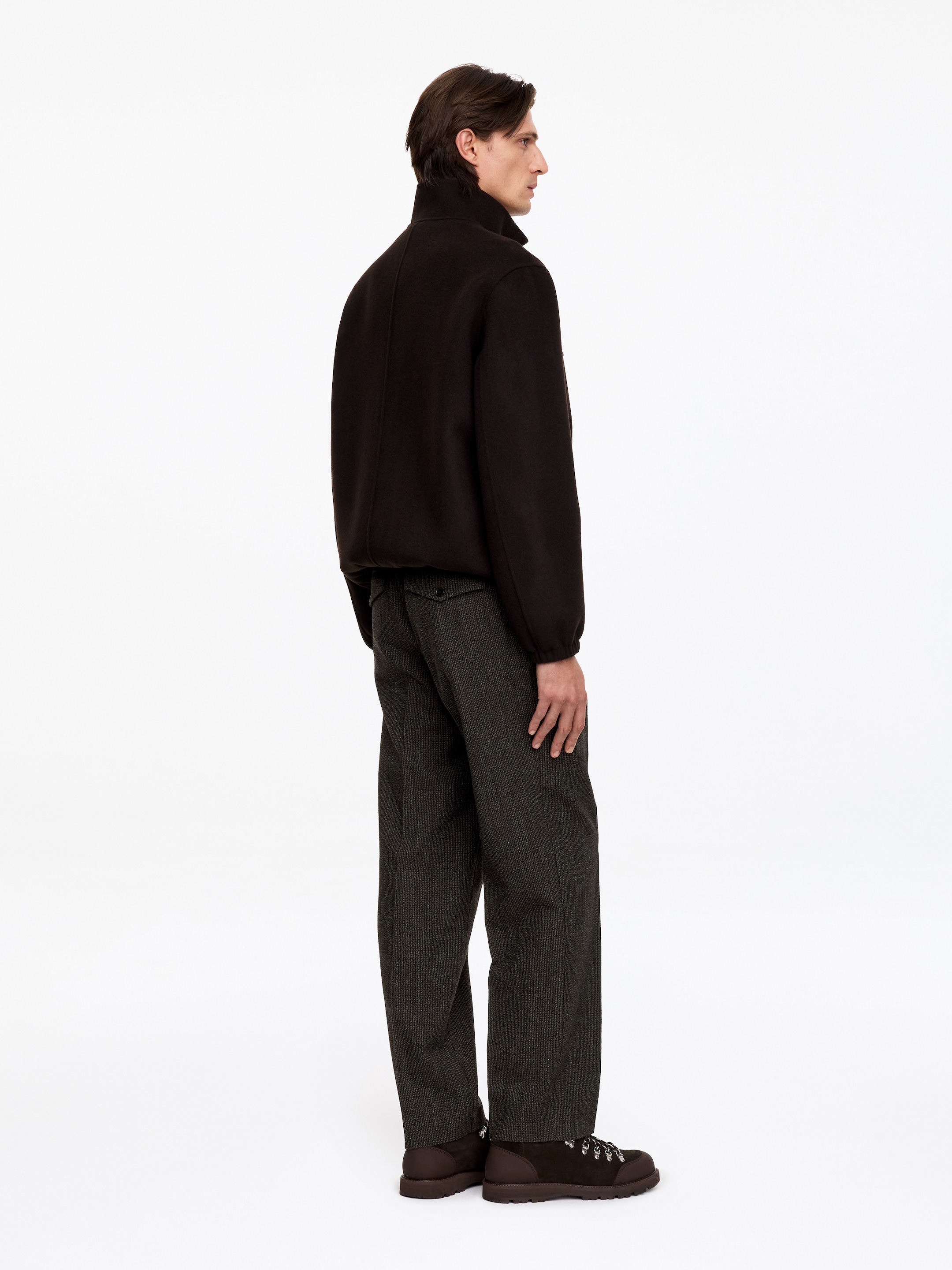 Weite Wollhose - Braun - Relaxed Fit - men - StillMedia/Lookbook - 5