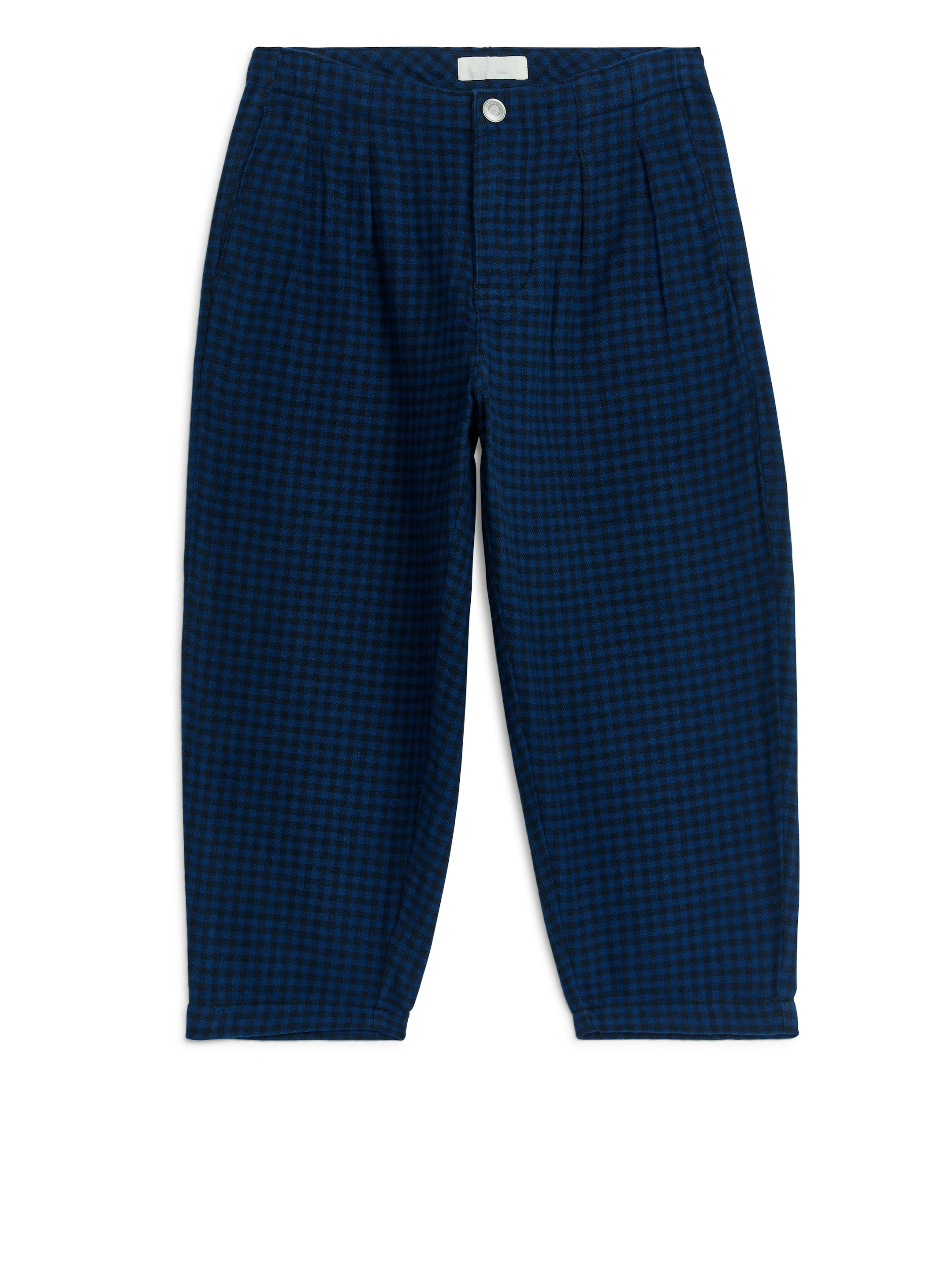 Pantaloni in flanella con motivo vichy - Motivo vichy blu - Loose fit - Children - StillMedia/DescriptiveStillLife - 2
