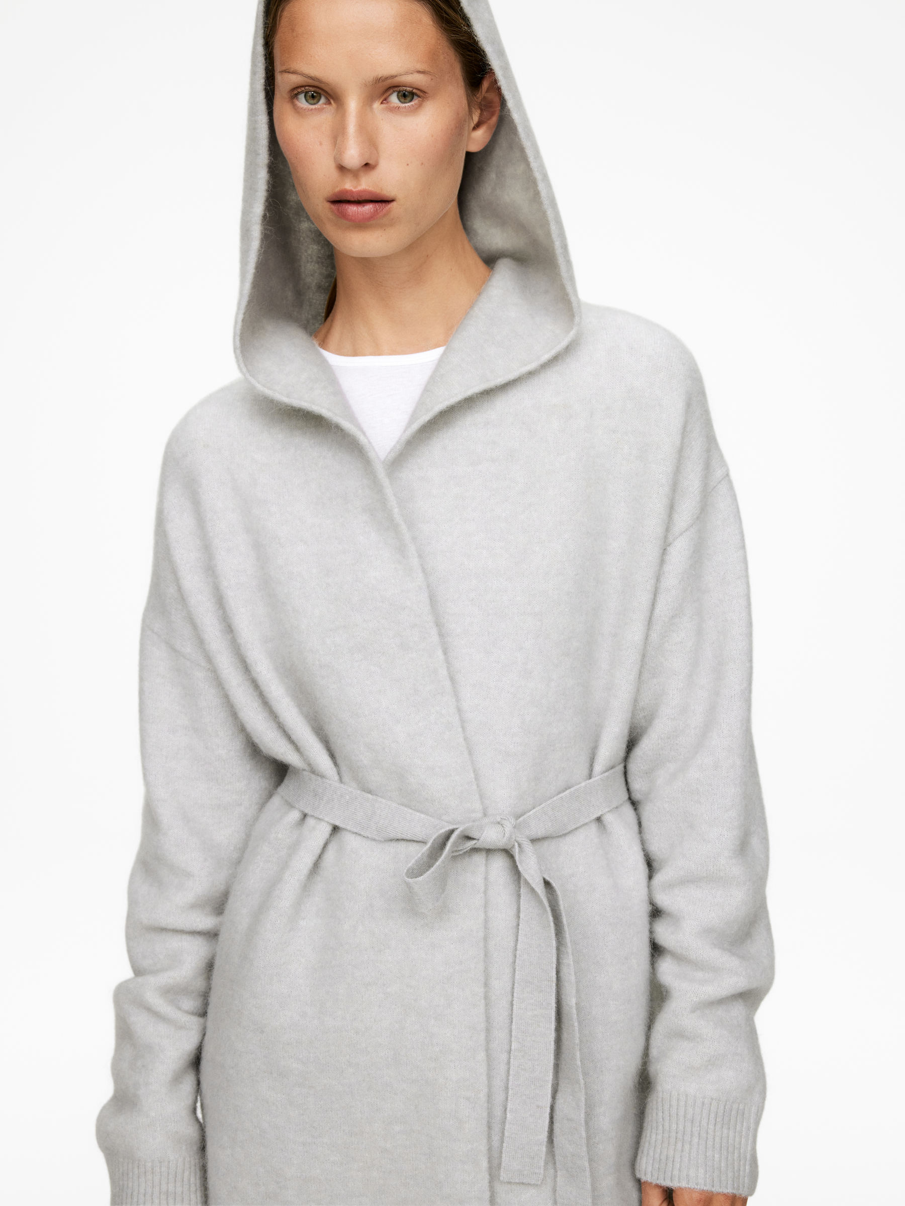 Alpaca-Wool Blend Cardigan - Grey - Regular fit - Women - StillMedia/Lookbook - 6