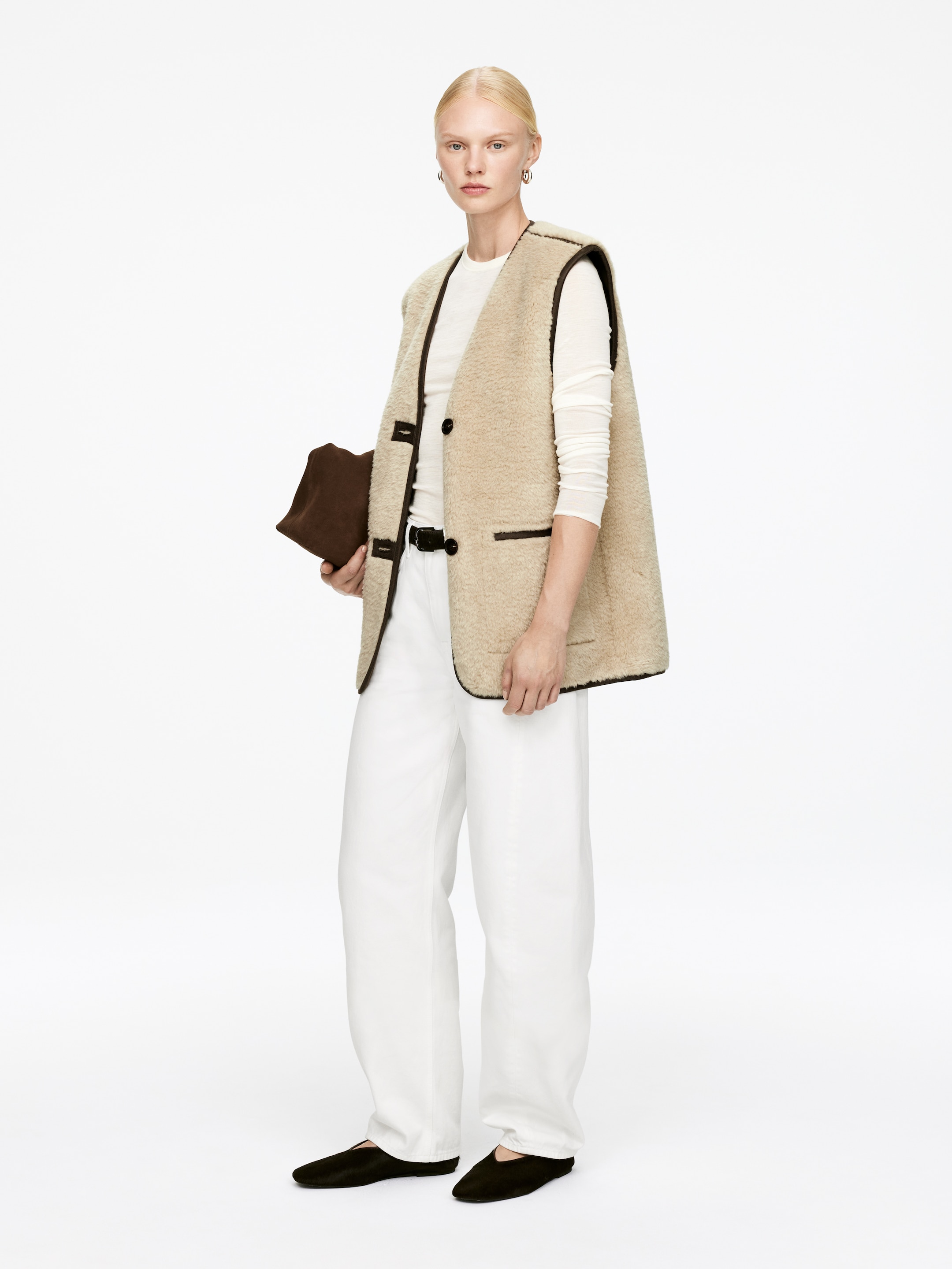 Größeres Bild anzeigen: Teddyweste - Beige - Ladies | H&M AT 3