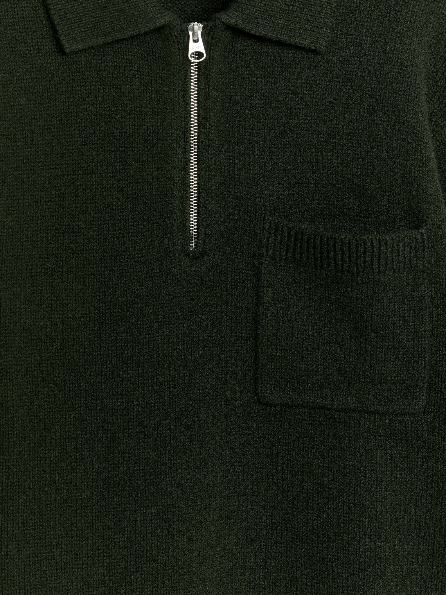 Stickad tröja med dragkedja - Mörkgrön/Svart/Grå/Mullvadsgrå/Brun - 6