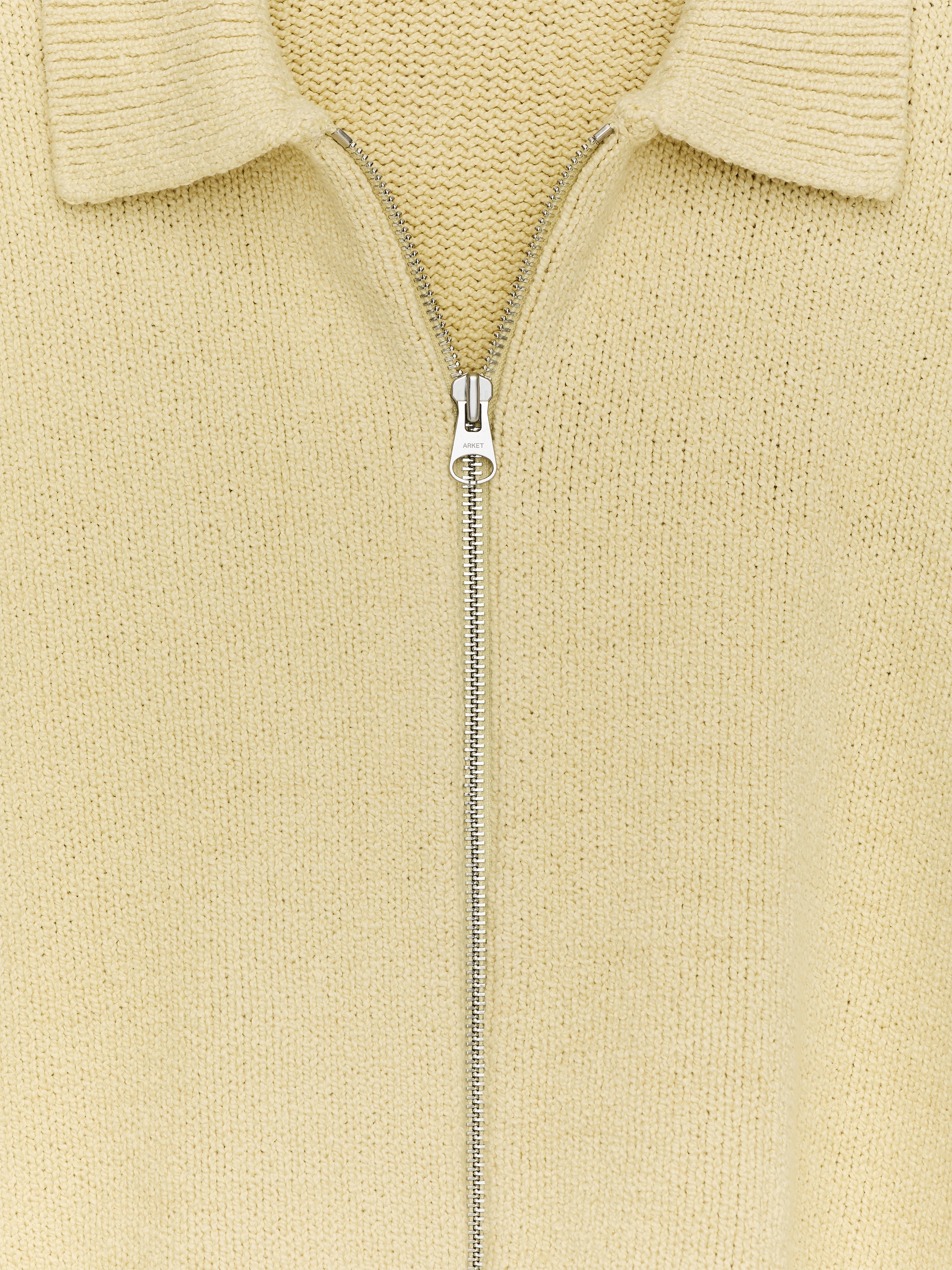 Cotton Blend Zip Cardigan - Yellow - Loose fit - Men - StillMedia/DescriptiveDetail - 1