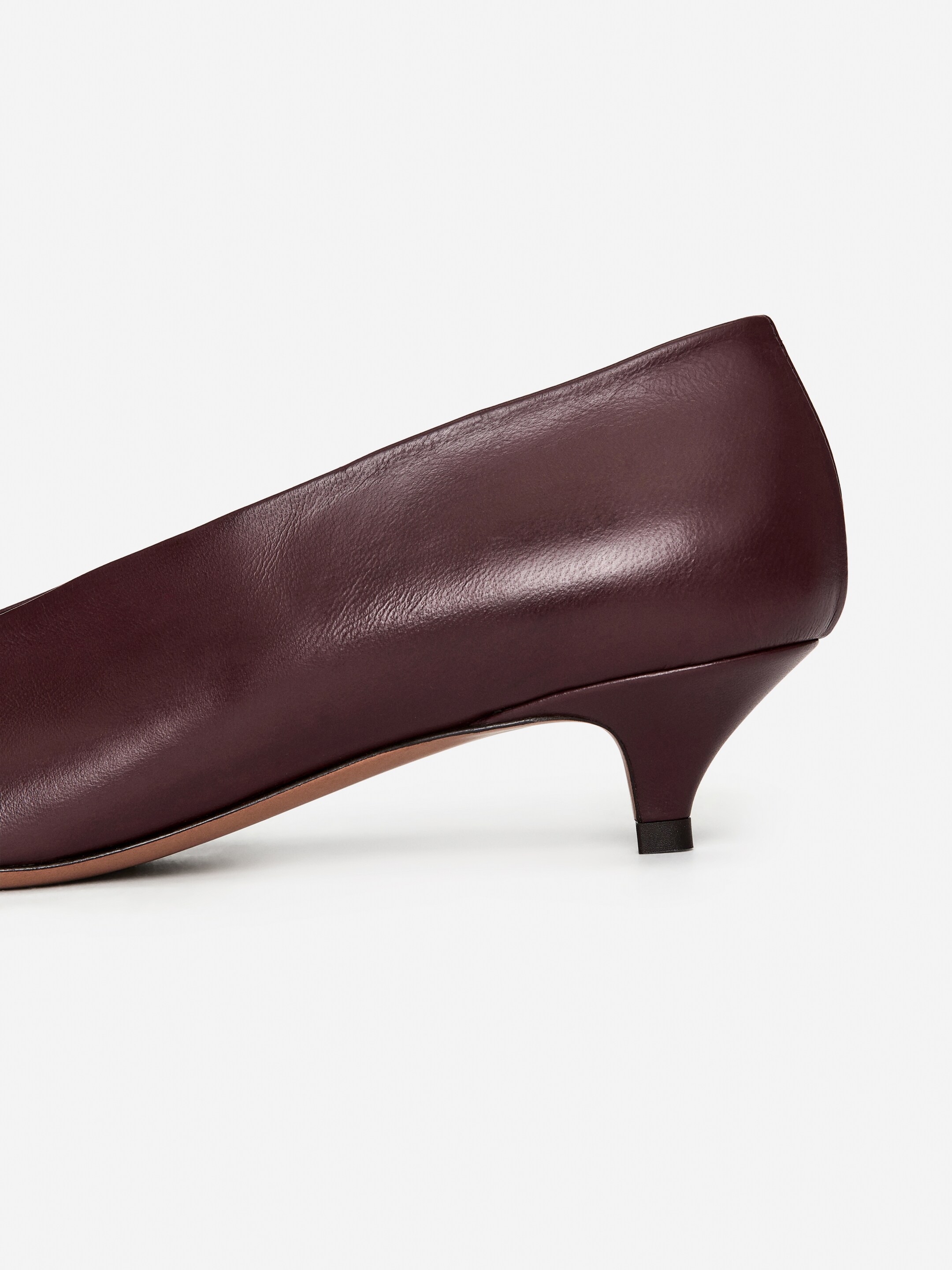 Vezi imaginea mai mare: Pantofi din piele - Burgundy - FEMEI | H&M RO 5