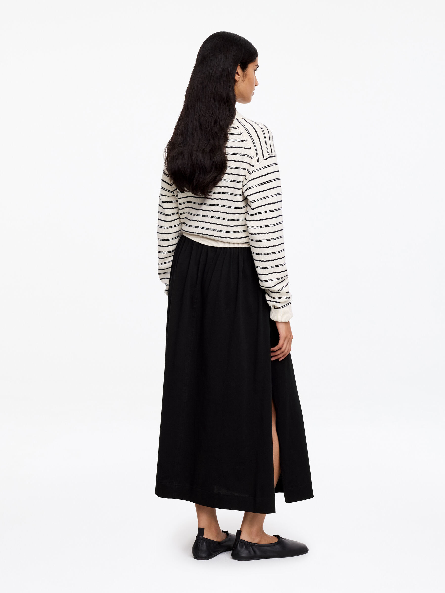 Jupe trapèze mi-longue - Noir - Regular fit - Femme - StillMedia/Lookbook - 4