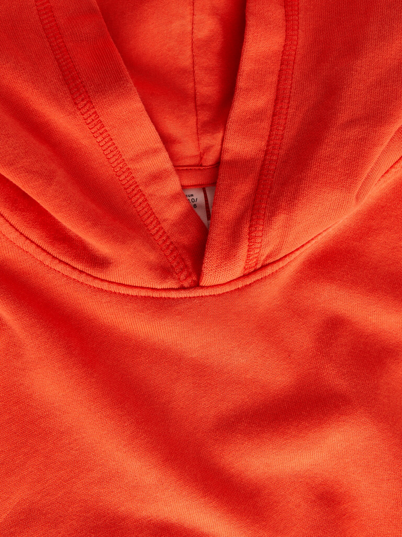 Oversized sweatshirt med hætte - Rød - 3