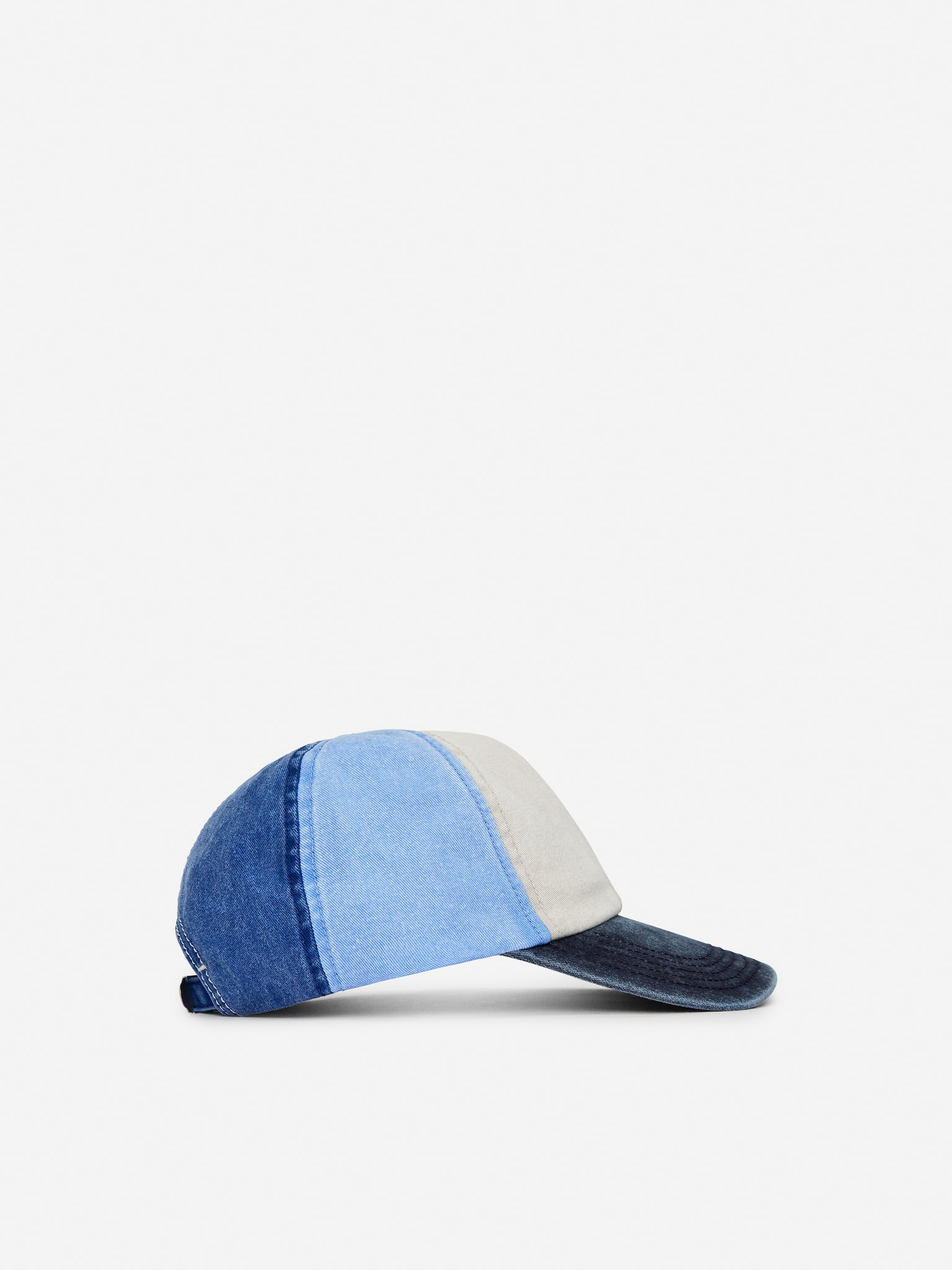 Cappellino in twill a blocchi di colore - Blu/Multicolore
