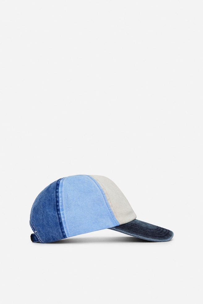 Boné de sarja com bloco de cores - Azul/multicolor/Cor-de-rosa/vermelho/Azul/Castanho - 1