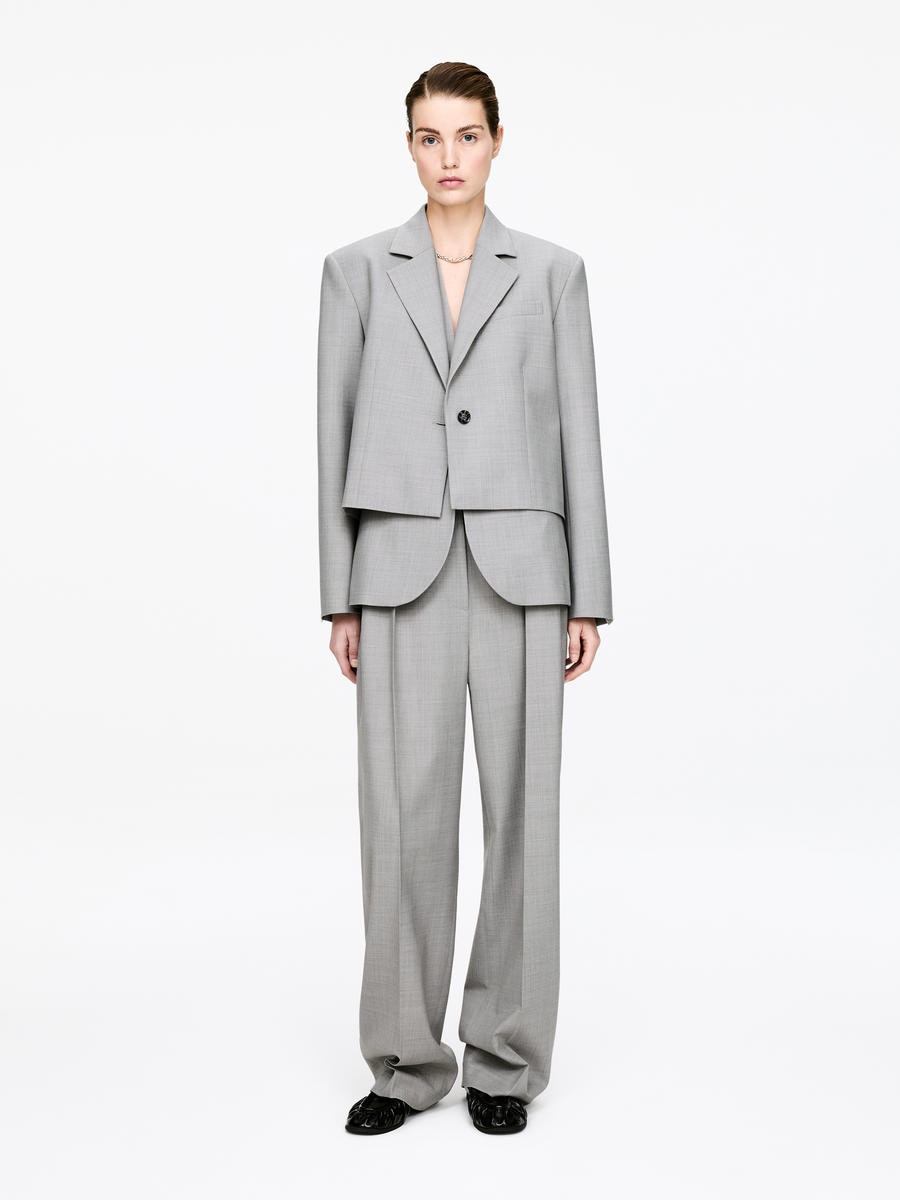 ARKET Women's  Cropped Blazer Grey,  size 38