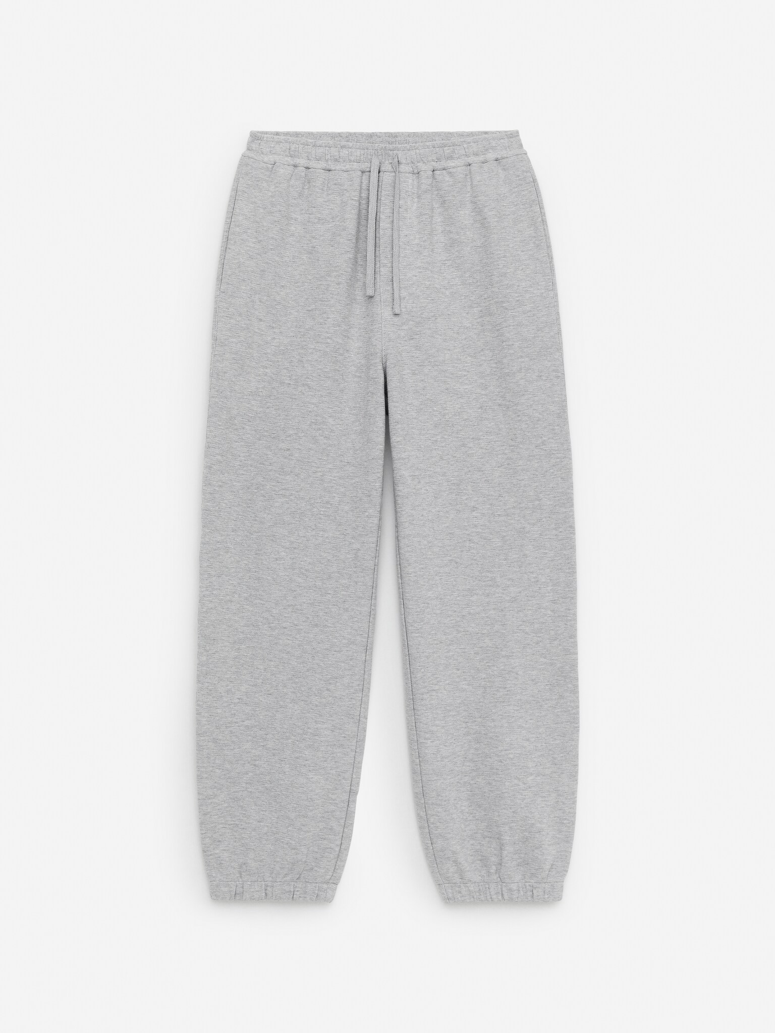 Pantaloni da tuta testurizzati - Grigio mélange