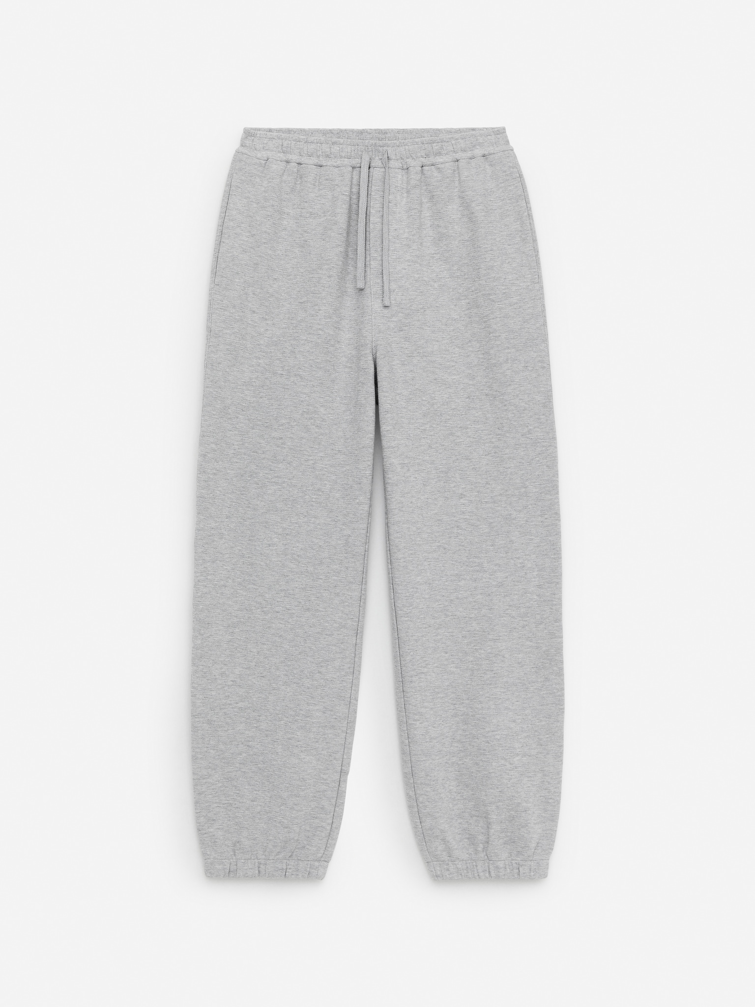 Pantalon de survêtement texturé - Gris chiné