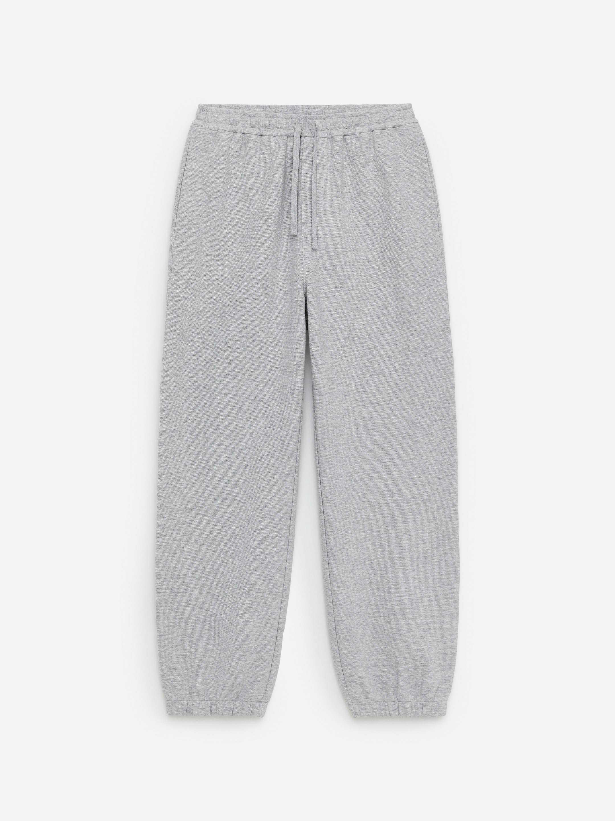 Textured Sweatpants-#AFAFAF-14458