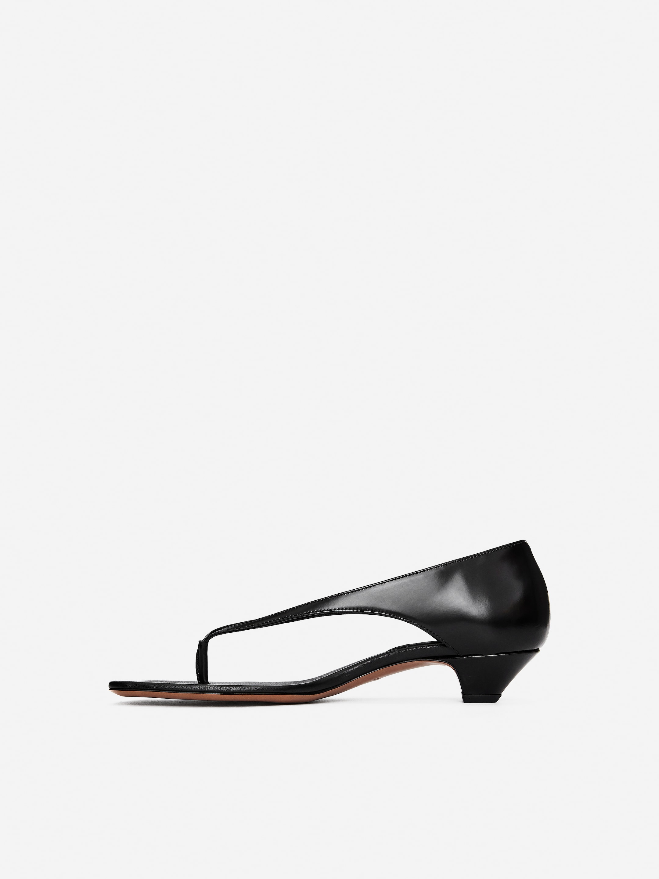 View larger image: Leather Thong Sandals - Black - Ladies | H&M GB 5