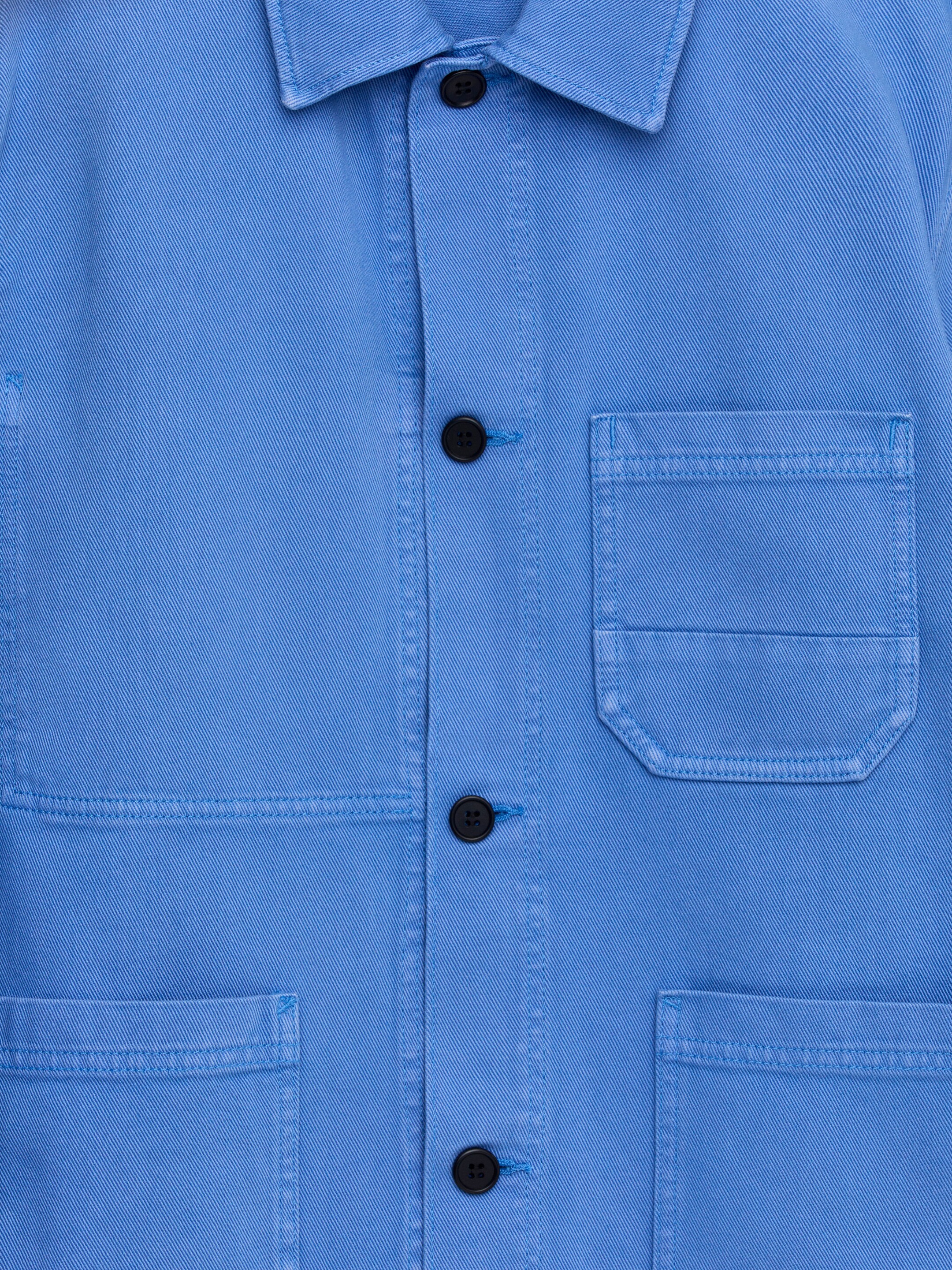 Größeres Bild anzeigen: Überhemd aus überfärbtem Twill - Blau - Men | H&M AT 2