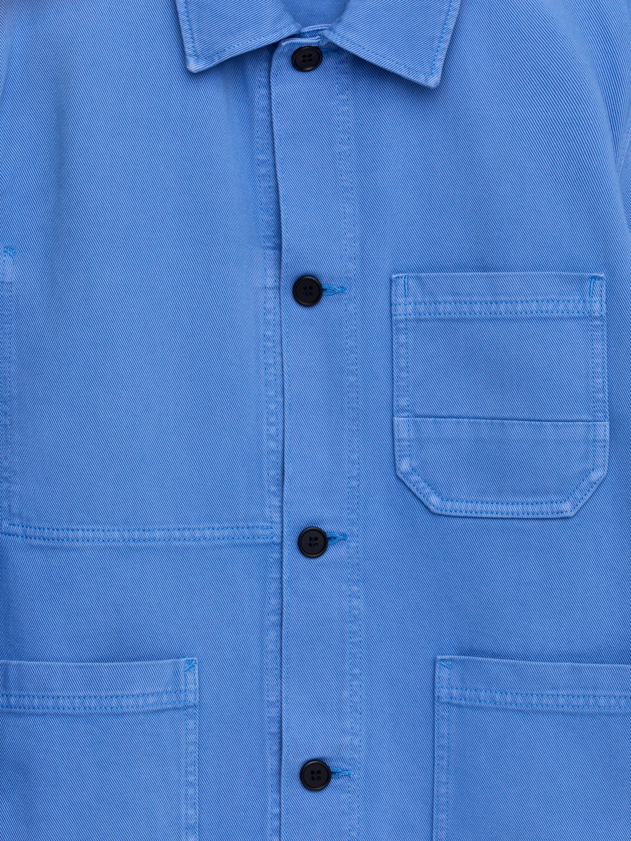 Überhemd aus überfärbtem Twill - Blau - Regular Fit - Men - StillMedia/DescriptiveDetail - 1