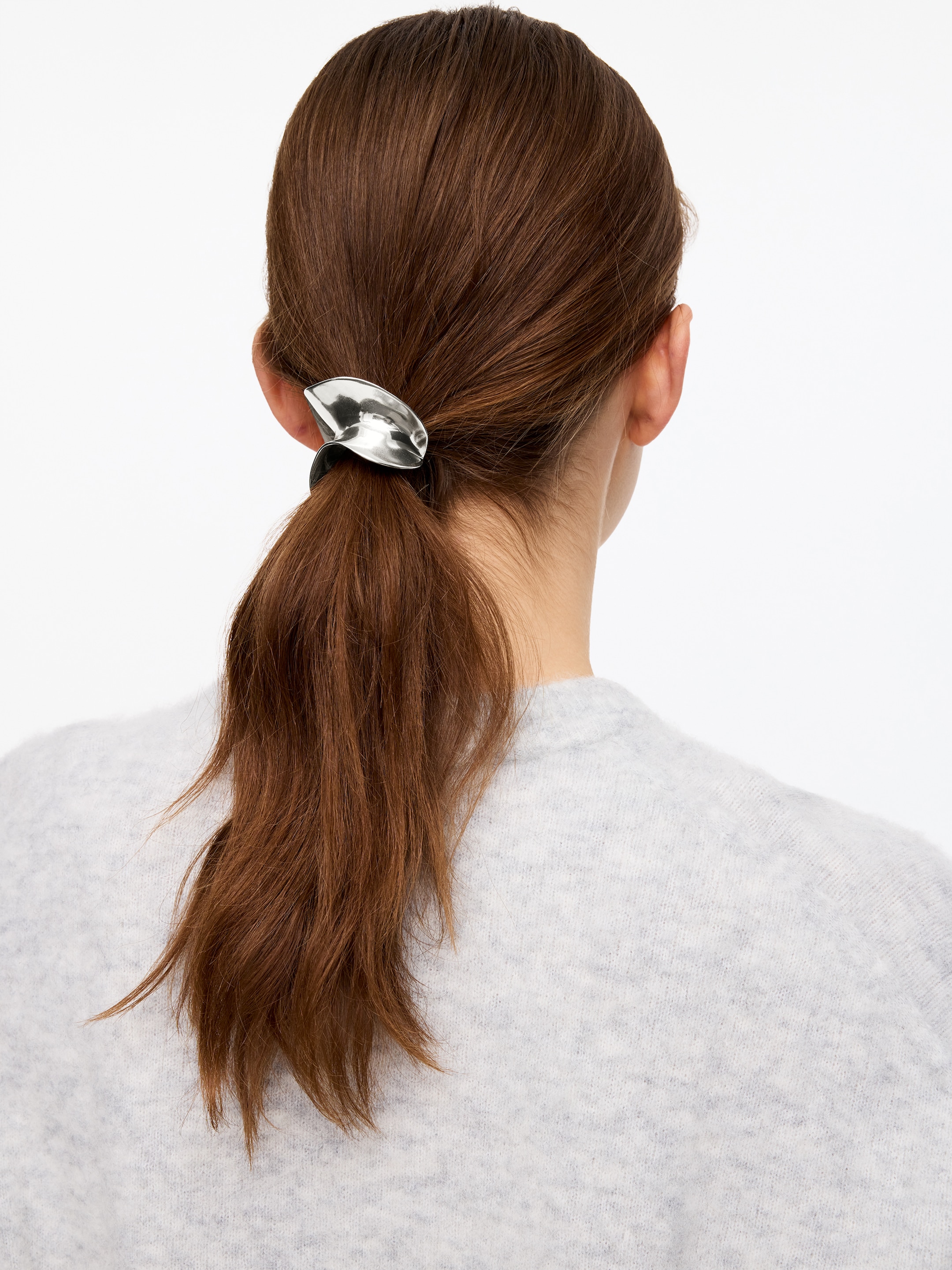 Sculptural Hair Cuff - Silver - Women - StillMedia/Lookbook - 2