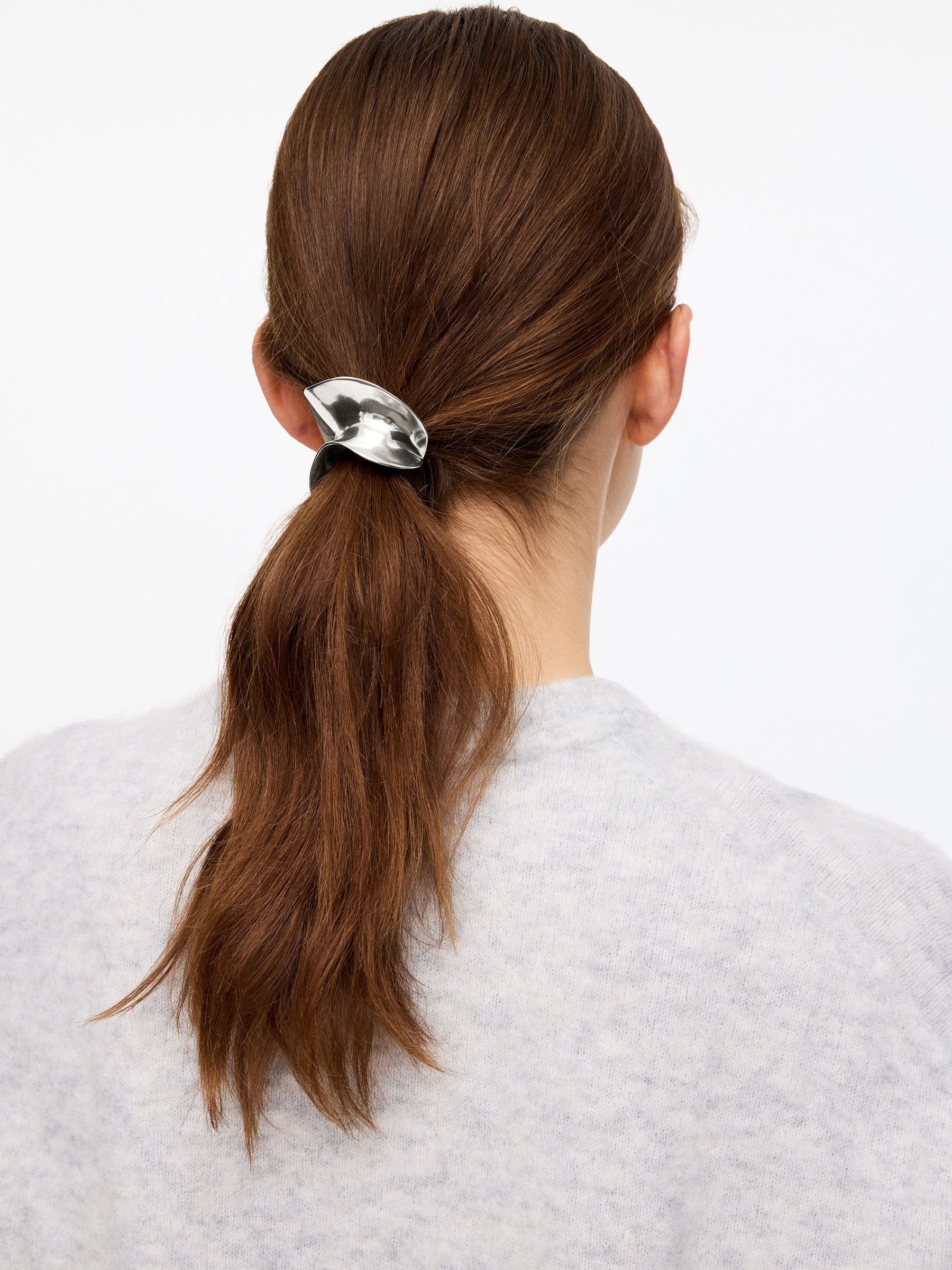 Sculptural Hair Cuff - Silver - Women - StillMedia/Lookbook - 2