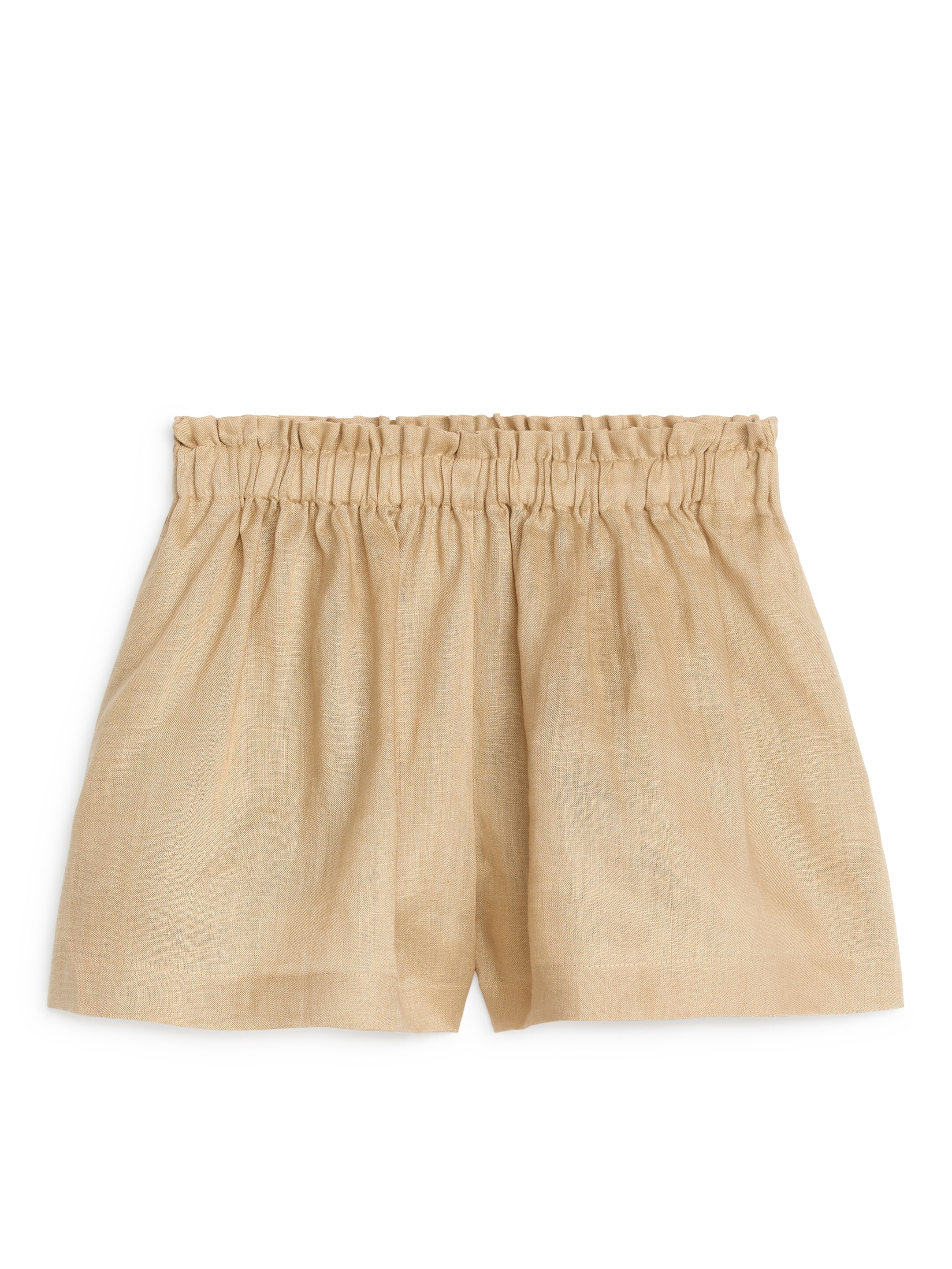 Zobrazit větší obrázek: Široké lněné kraťasy - Beige - DĚTI | H&M CZ 1