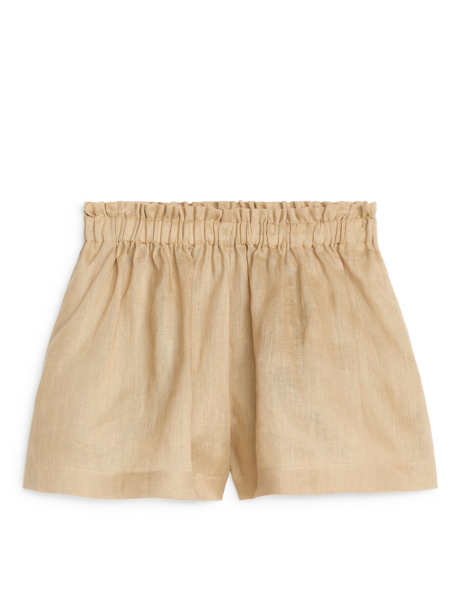 Șorturi Largi din In - Beige/Albastru/Alb/Roz