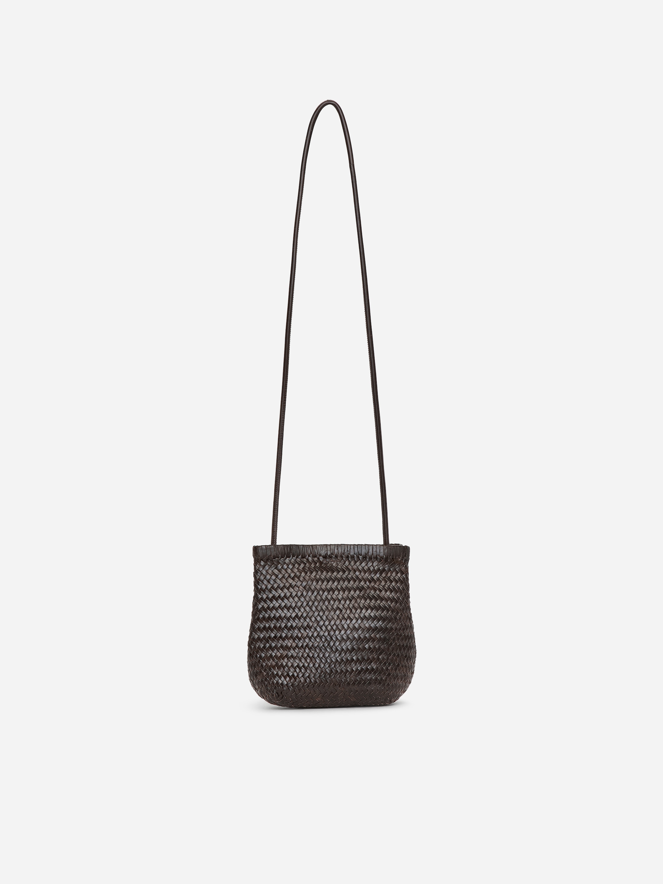 Crossbody Leather Tote Bag-#44353B-18850