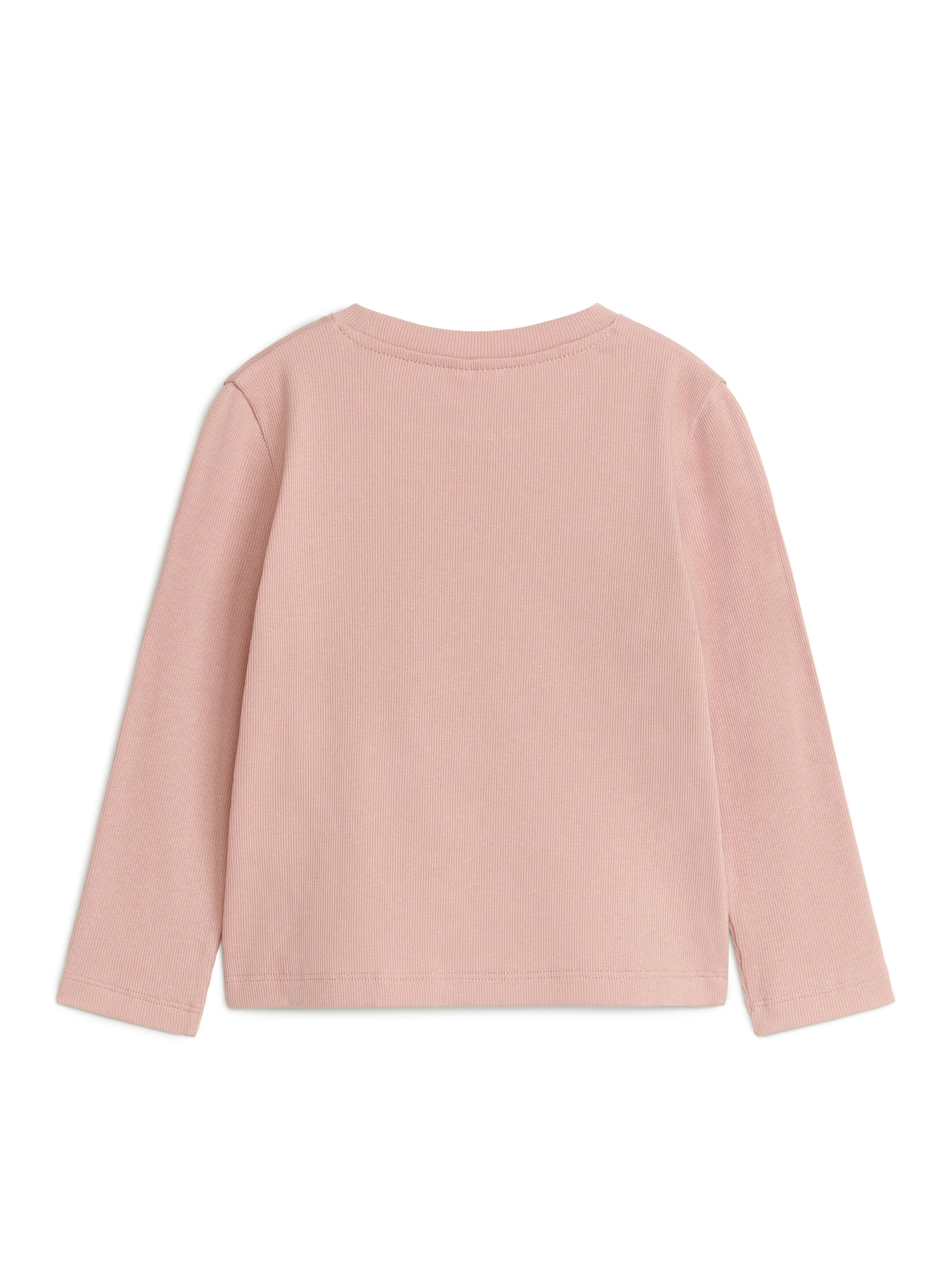 Ribbed Long-Sleeve T-Shirt - Beige - Slim fit - Children - StillMedia/DescriptiveStillLife - 1