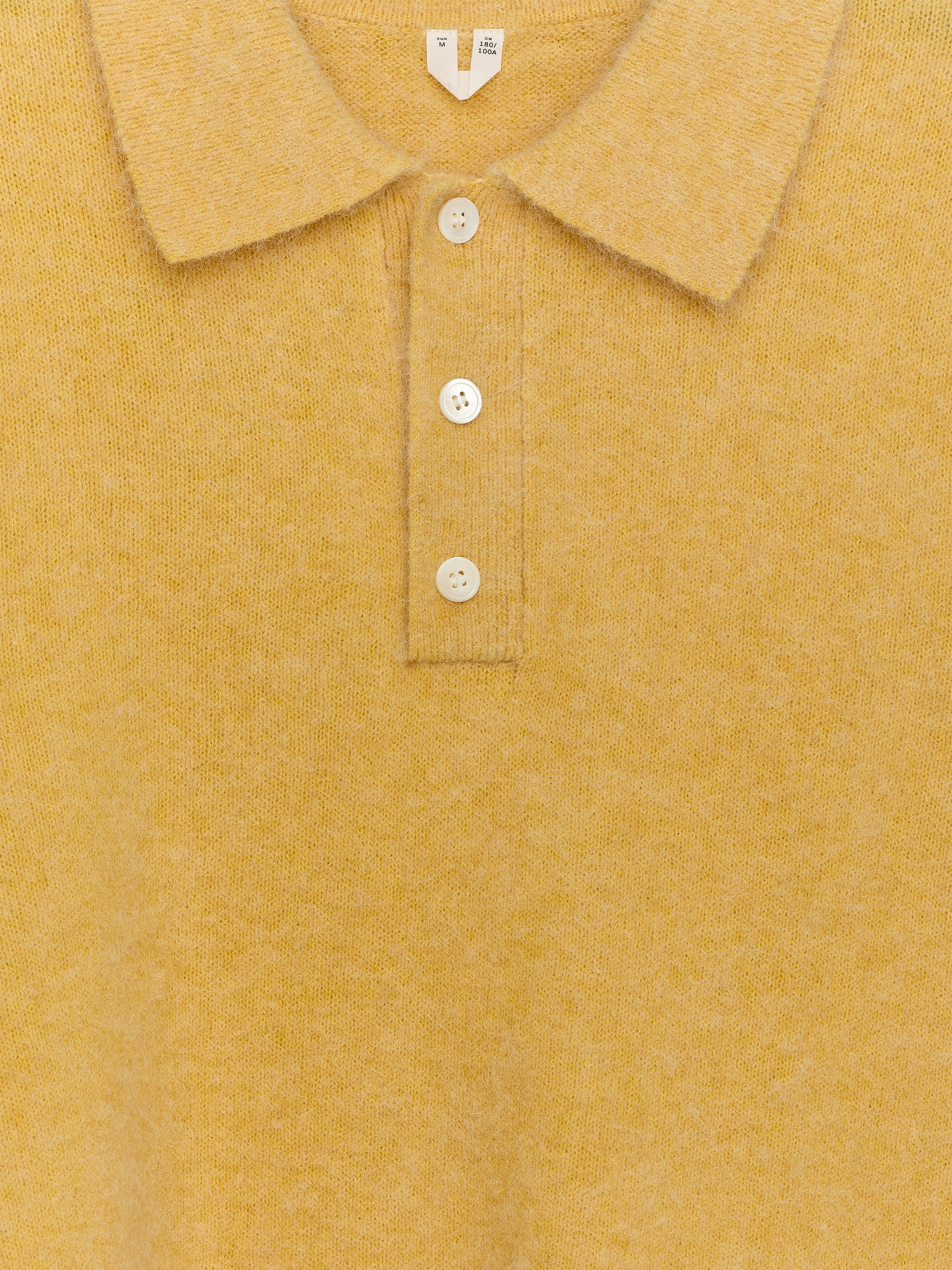 Sweter polo z alpaki i wełny - Żółty - Luźny fason - Men - StillMedia/DescriptiveStillLife - 2