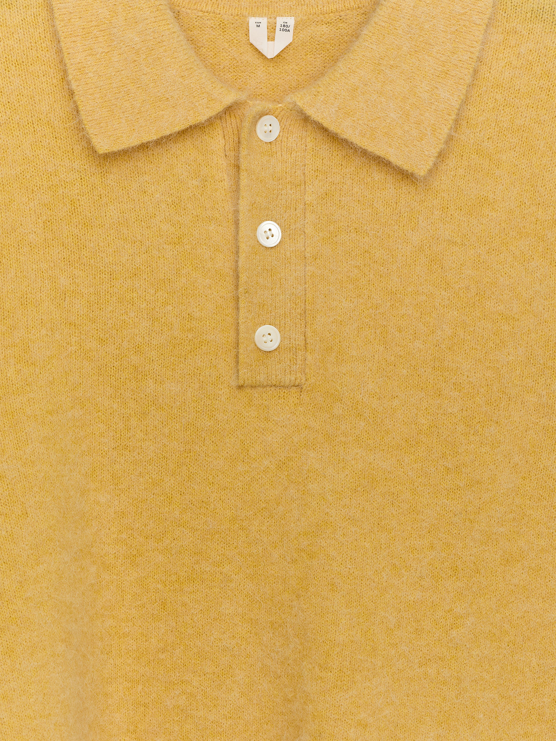 Polo en mélange de laine et d'alpaga - Jaune - Loose fit - Homme - StillMedia/DescriptiveStillLife - 2