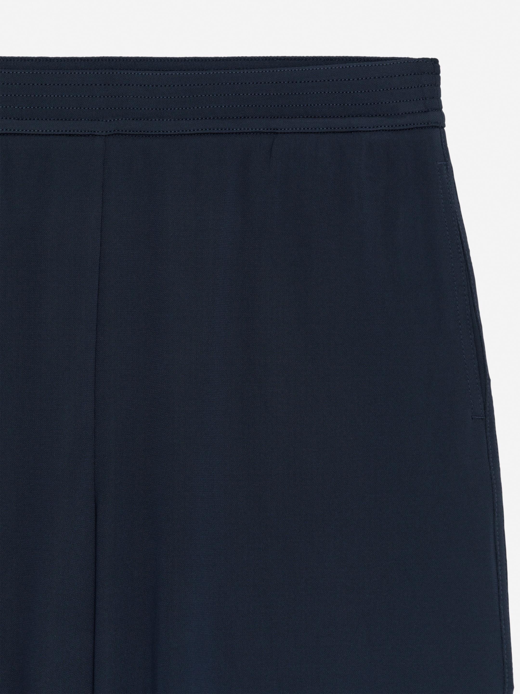 Viscose-Blend Jersey Trousers - Dark Blue - Regular fit - Women - StillMedia/DescriptiveDetail - 2