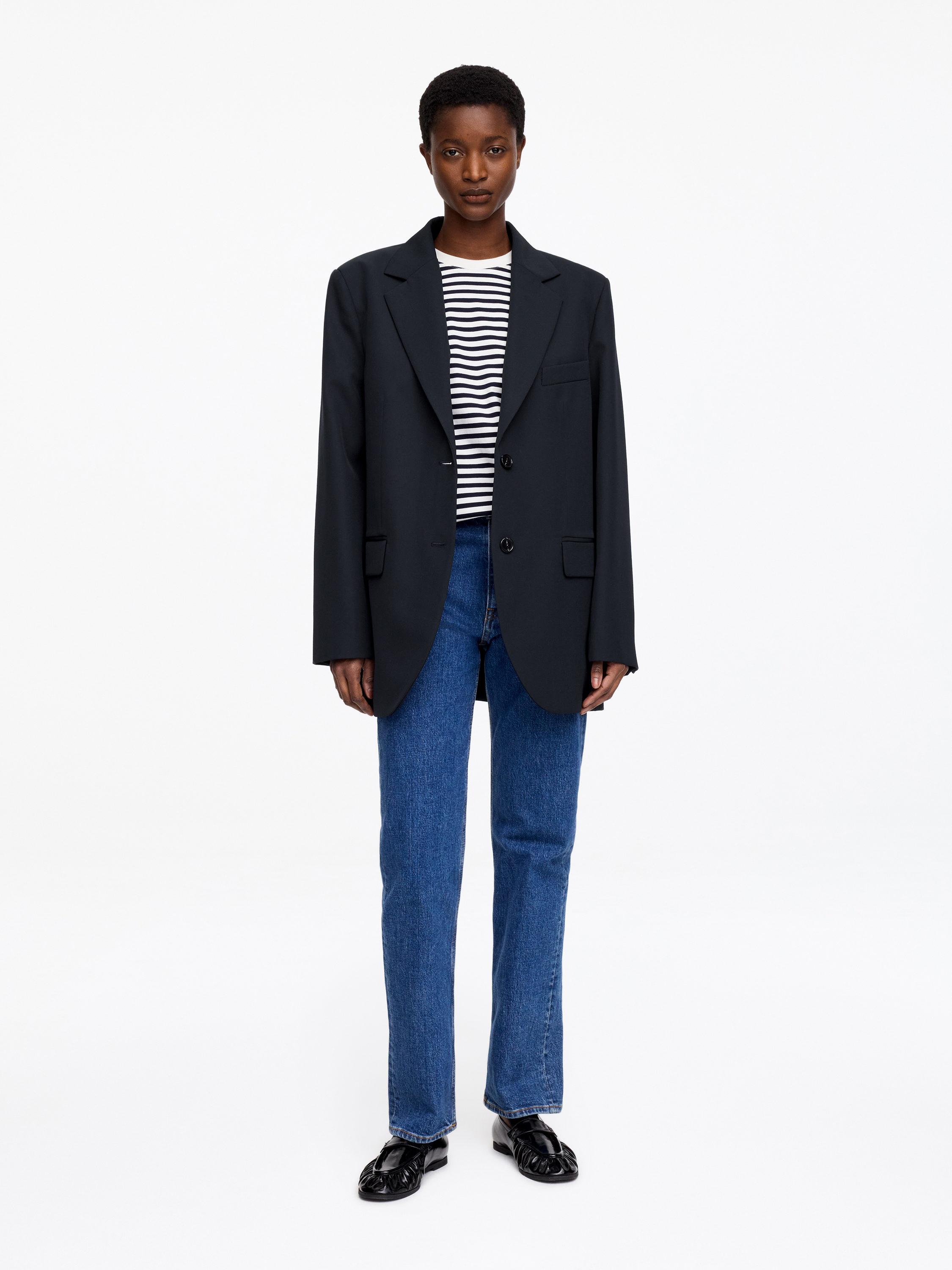 Wool-Blend Blazer