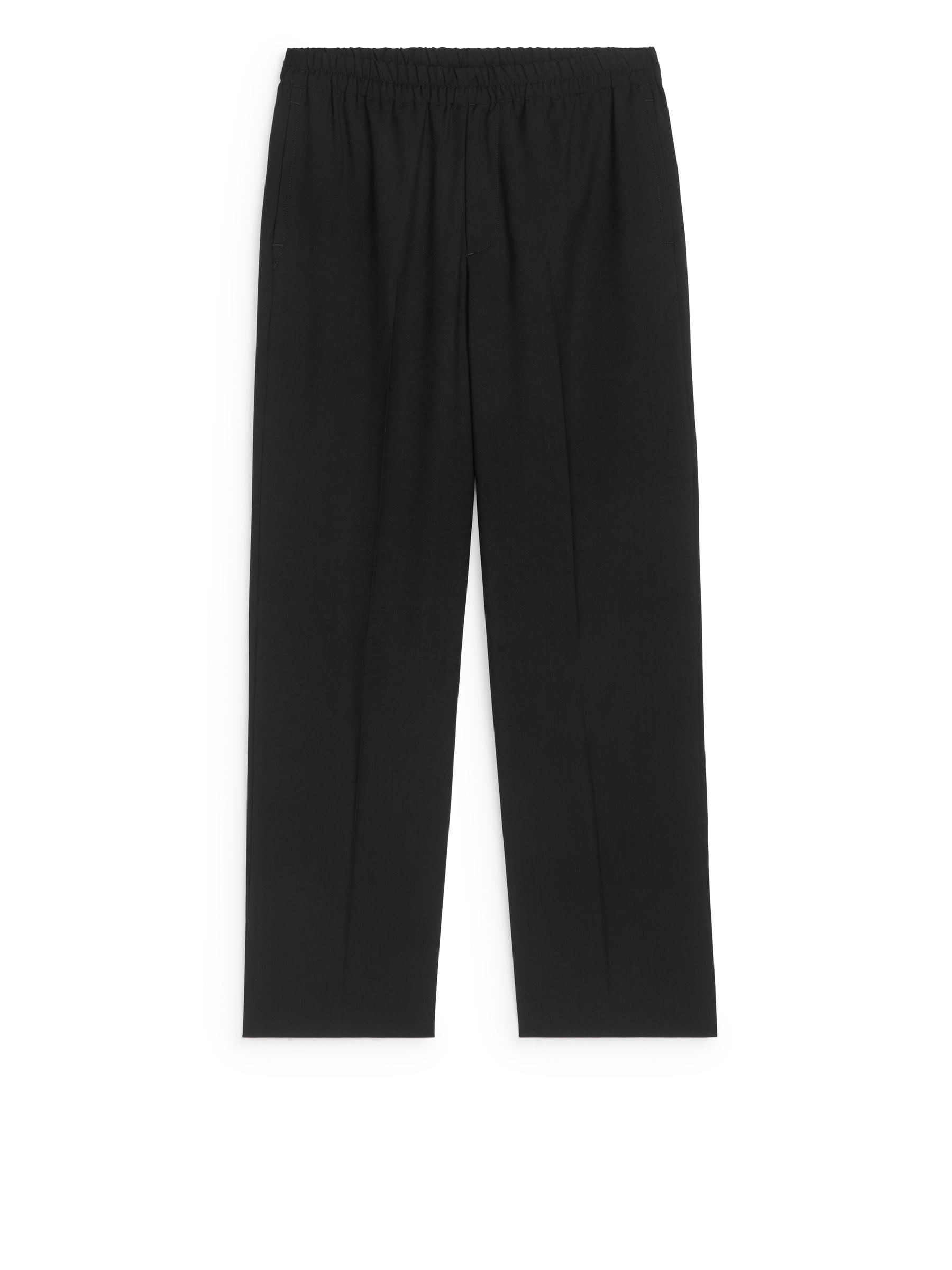 Loose Fit Wool Trousers – Black – Men – ARKET WW