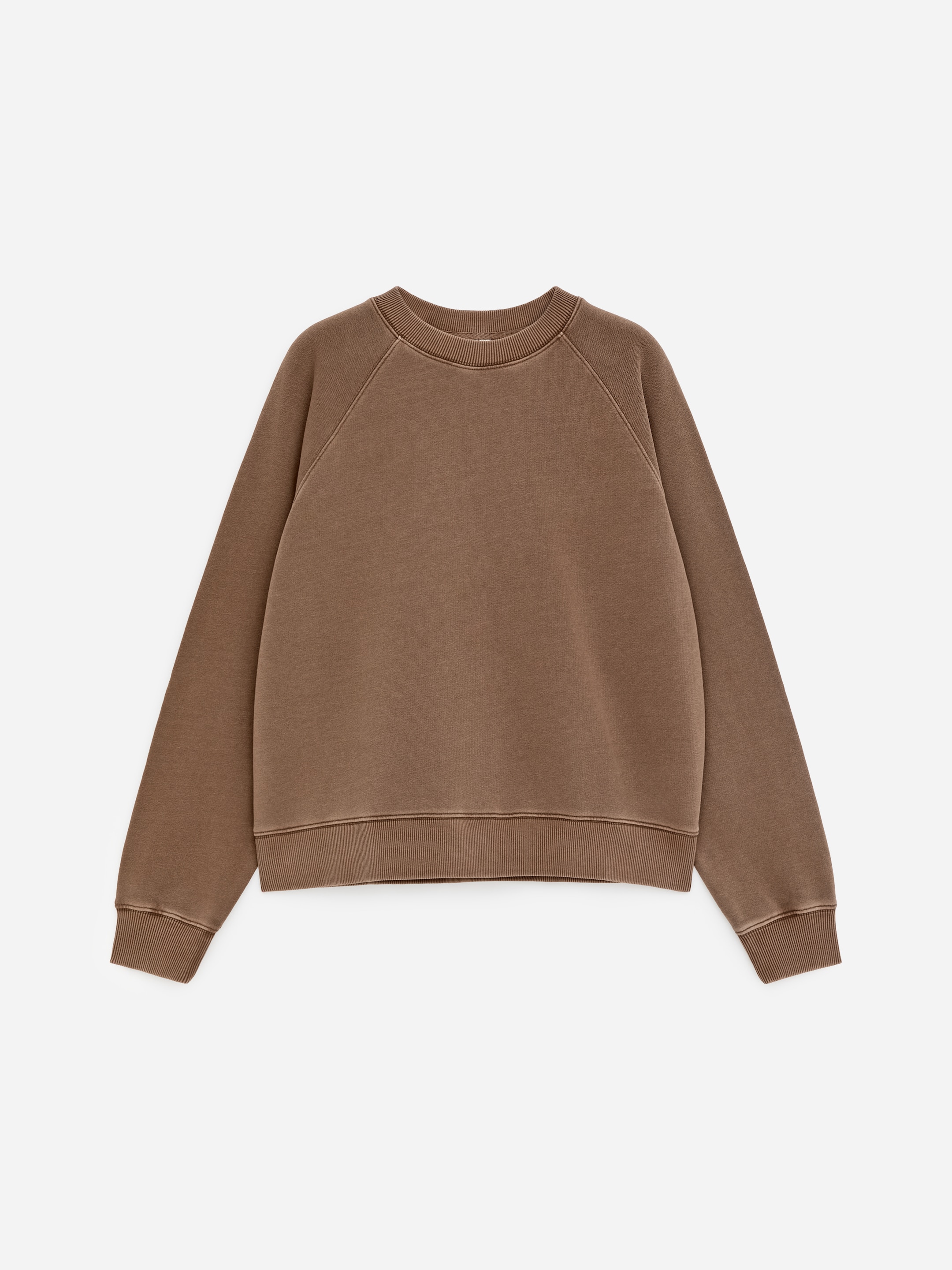 Frottee-Sweatshirt-Braun-17971