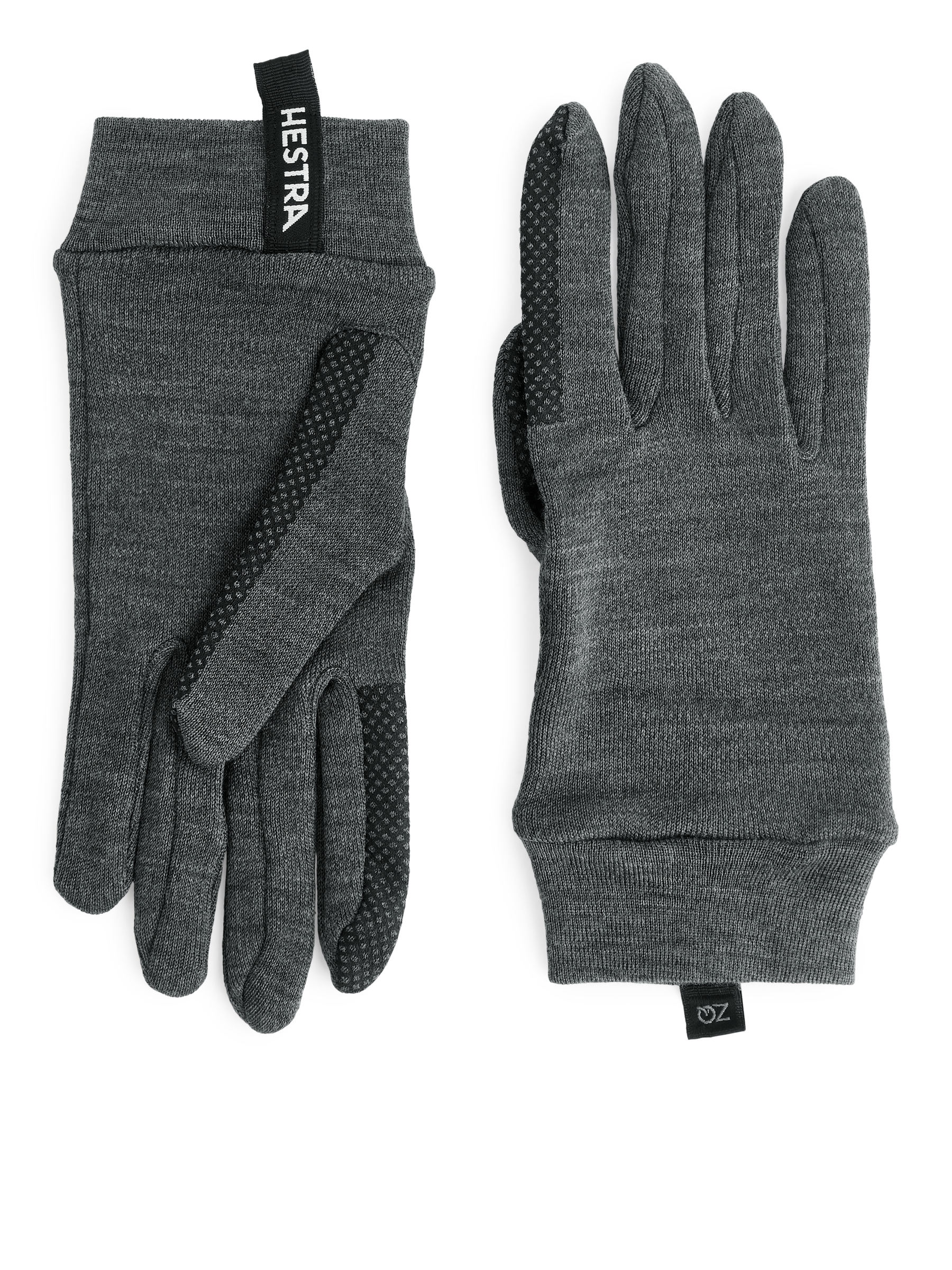 Hestra Merino Touch Point 5-Finger Liner-#494A4F-6822