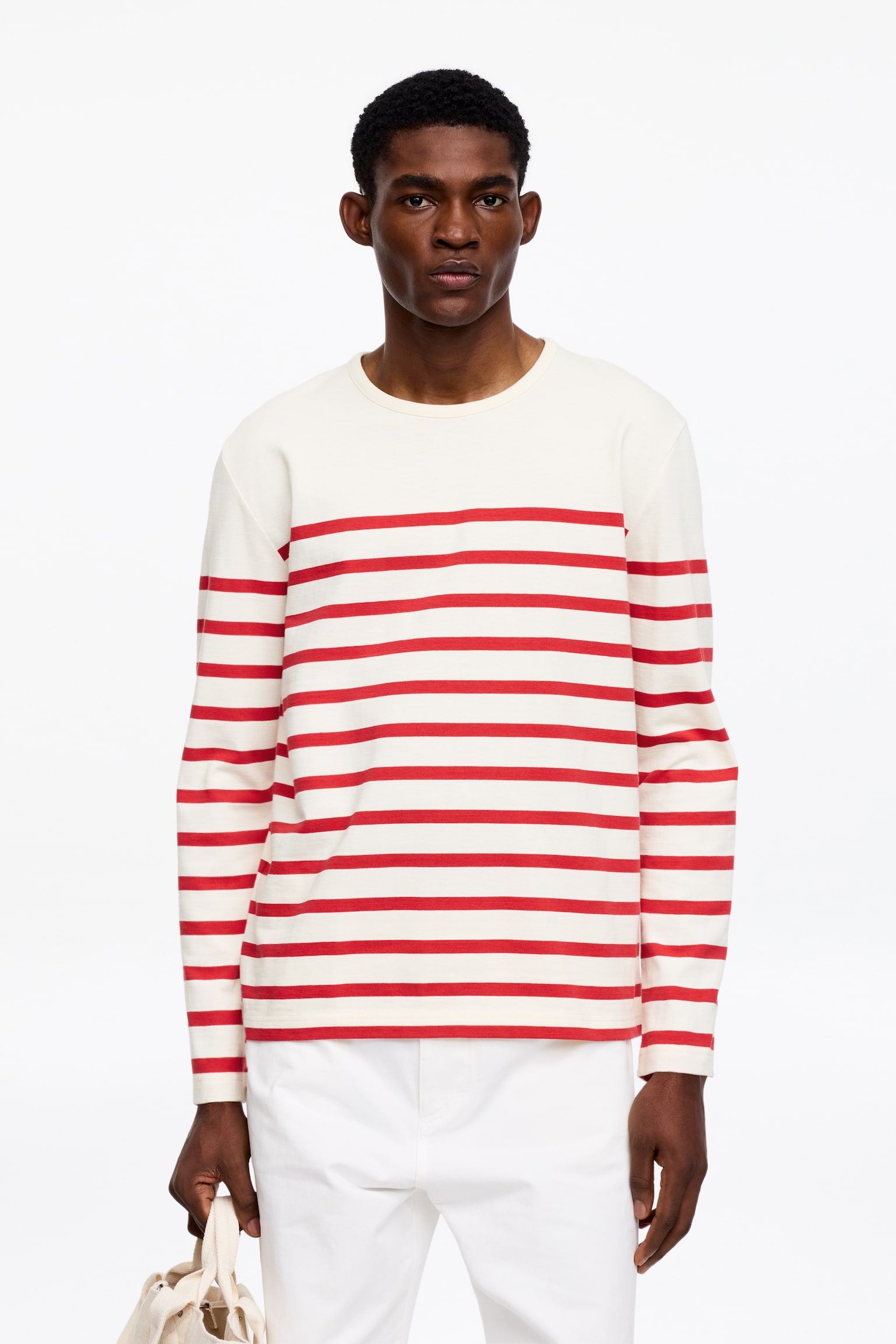 Camiseta de manga larga - Rojo/blanco/Blanco roto/azul oscuro - 1