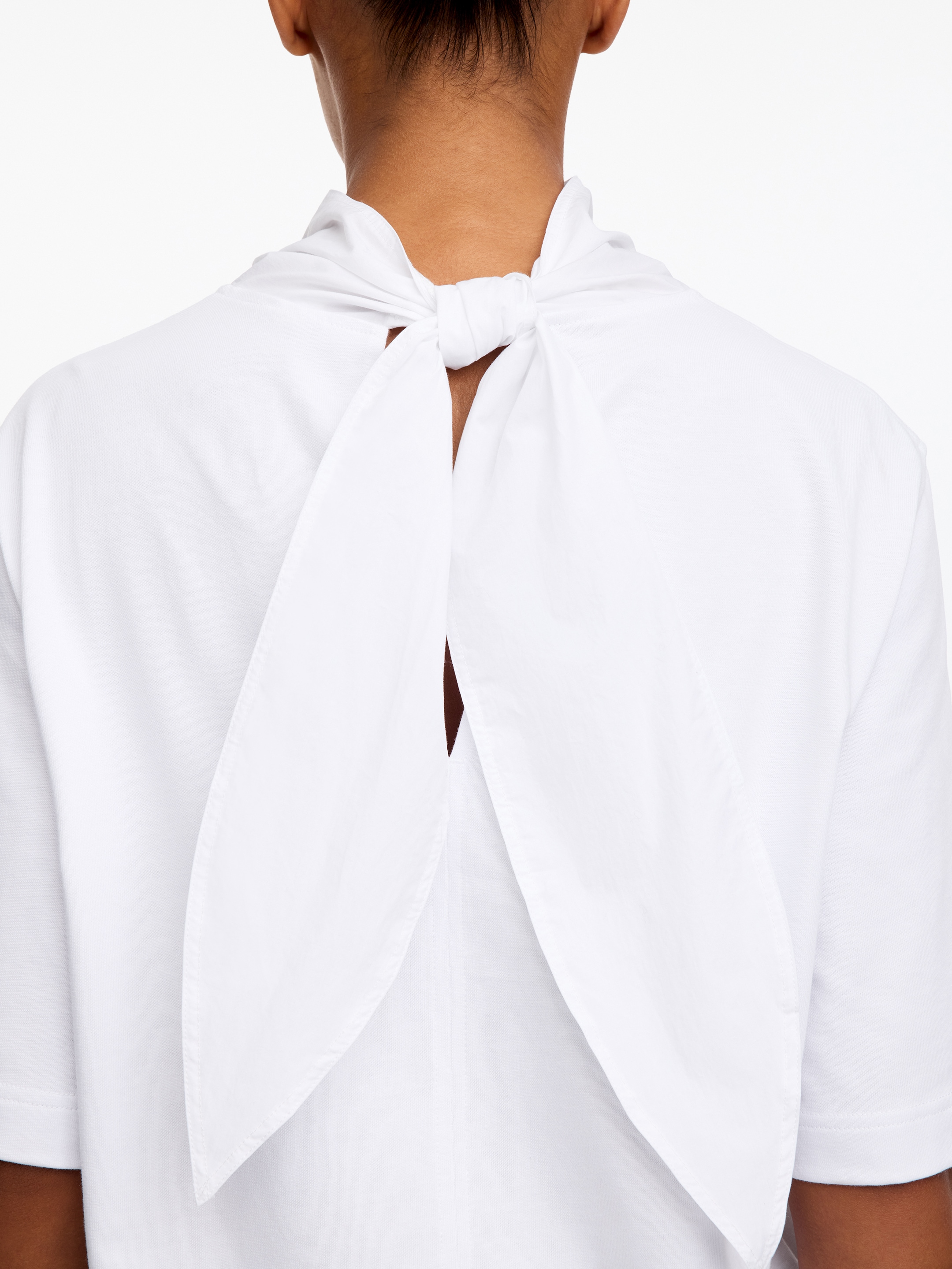 Top con cuello de bufanda - Blanco - Corte estándar - women - StillMedia/Lookbook - 7