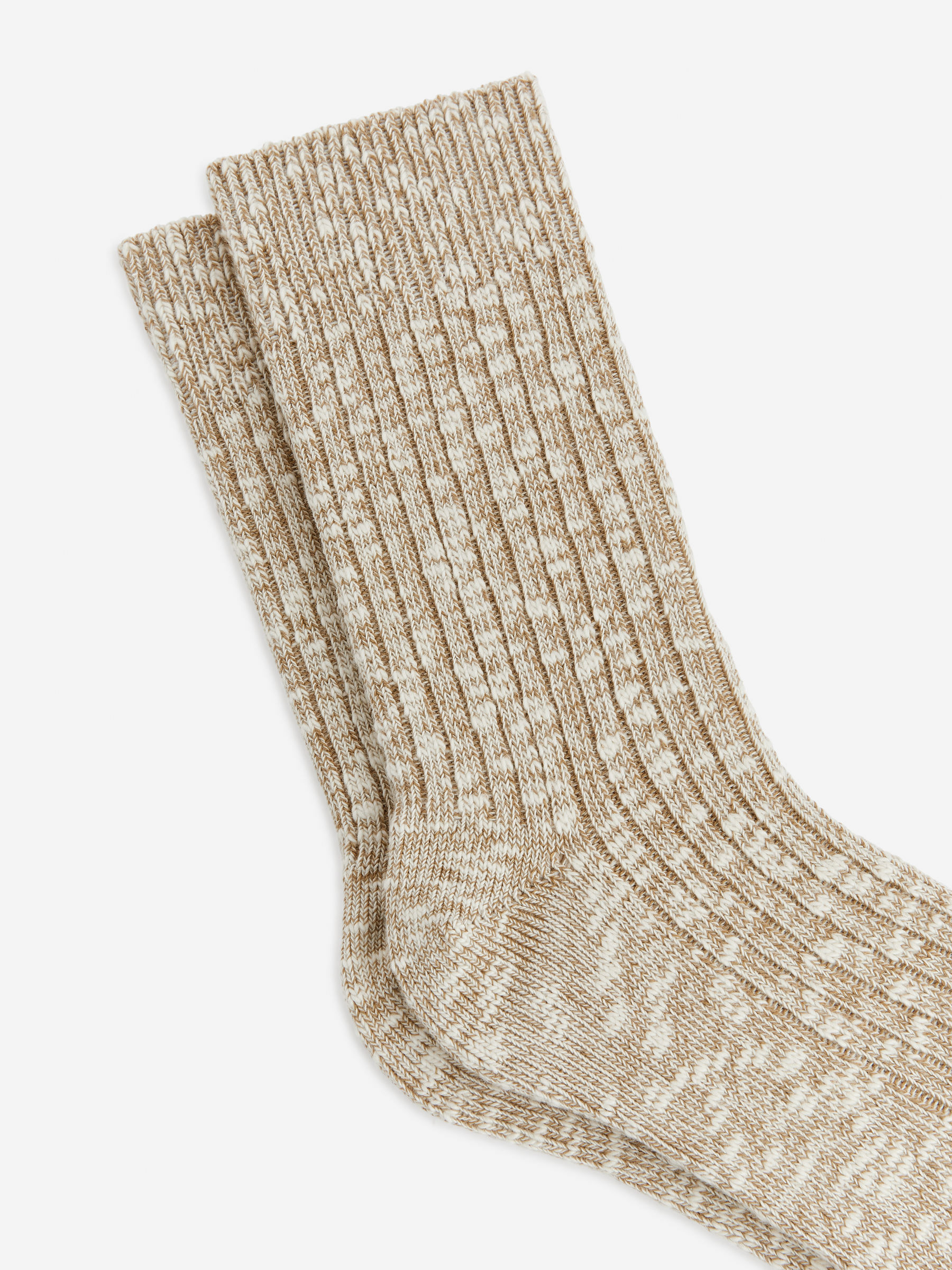 Chaussettes en maille épaisse - Beige chiné - Femme - StillMedia/DescriptiveStillLife - 4